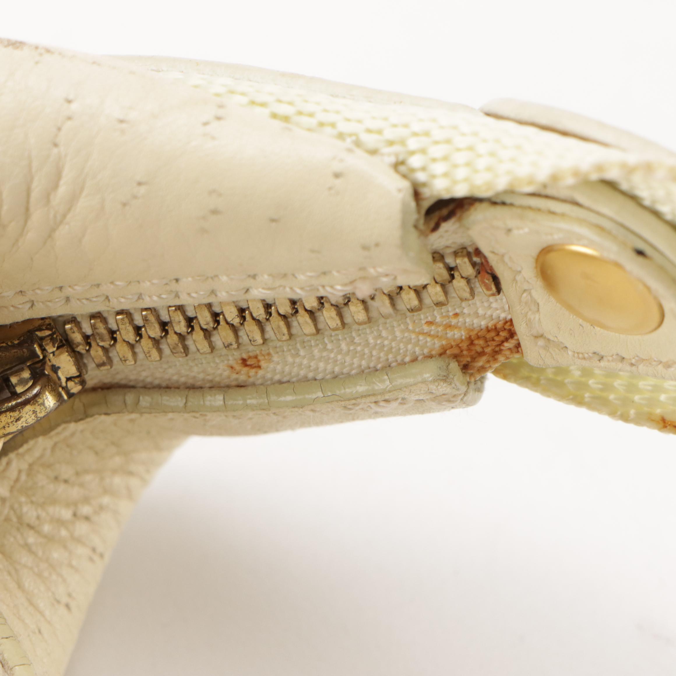 Salvatore Ferragamo Hobo Bag in Ivory White Leather