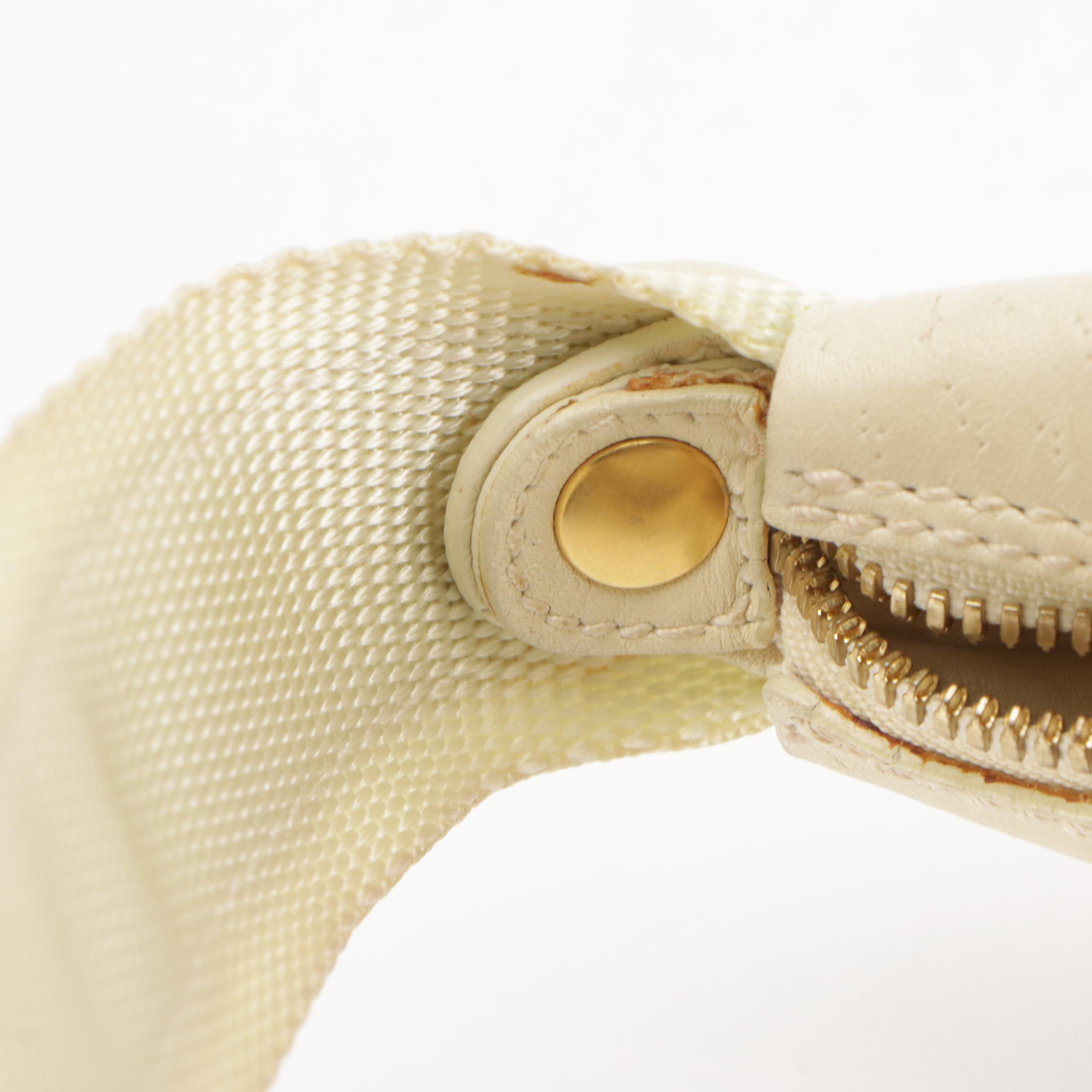 Salvatore Ferragamo Hobo Bag in Ivory White Leather