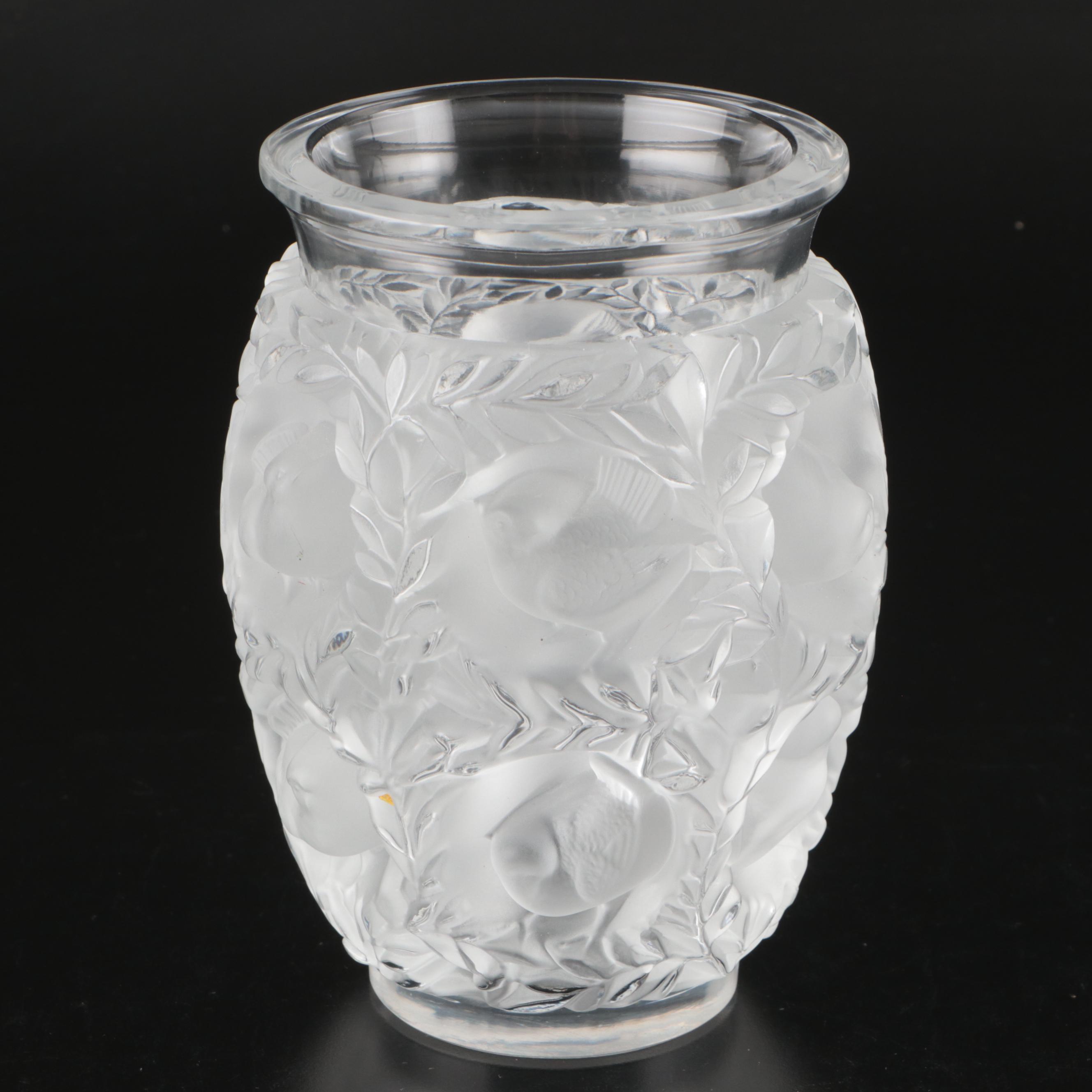 Lalique "Bagatelle" Crystal Vase