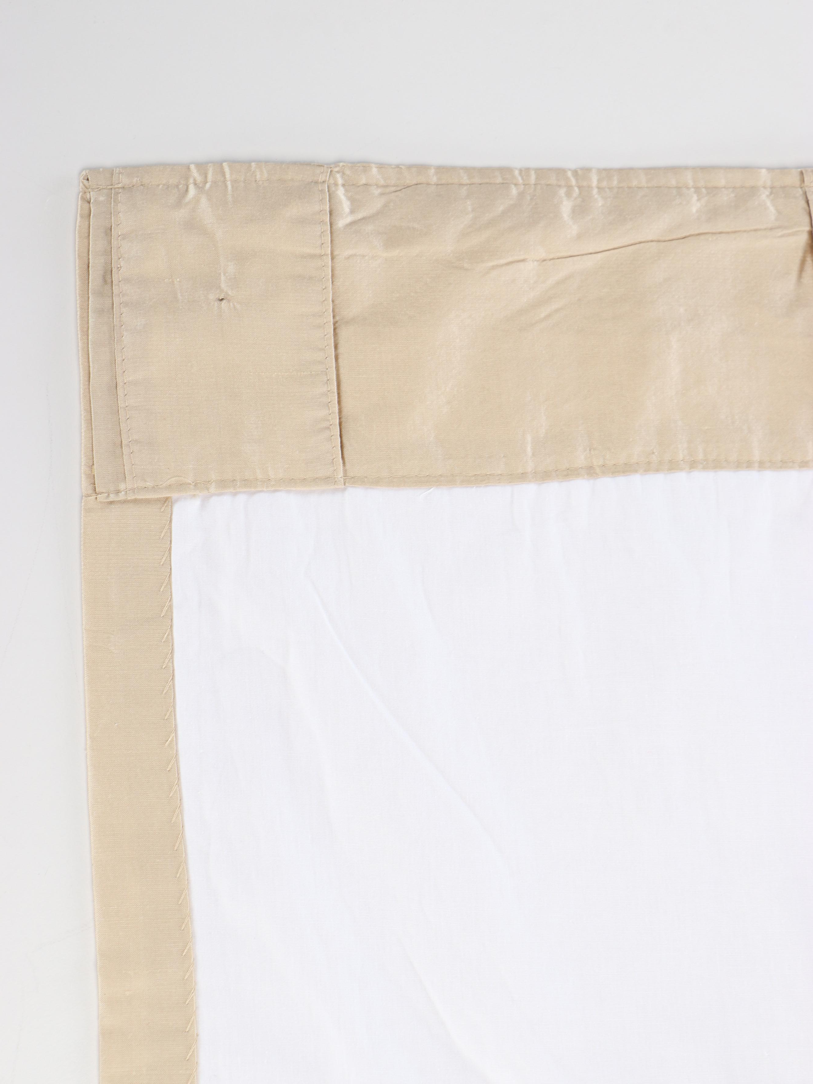 Bedskirt and Throw Pillows Set with Matching Braided Trimmed Curtains