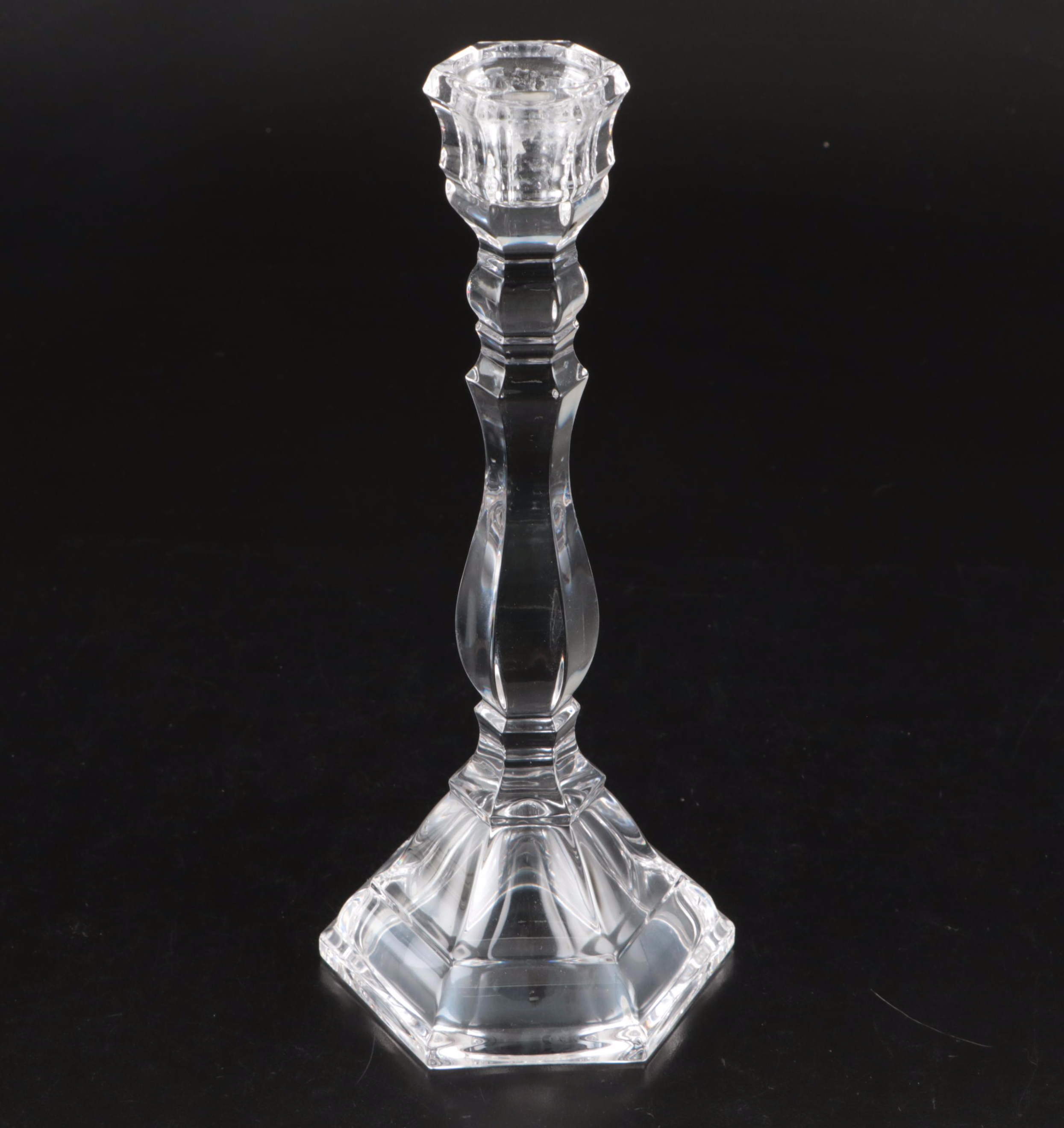 Tiffany & Co. "Hampton" Crystal Candlesticks