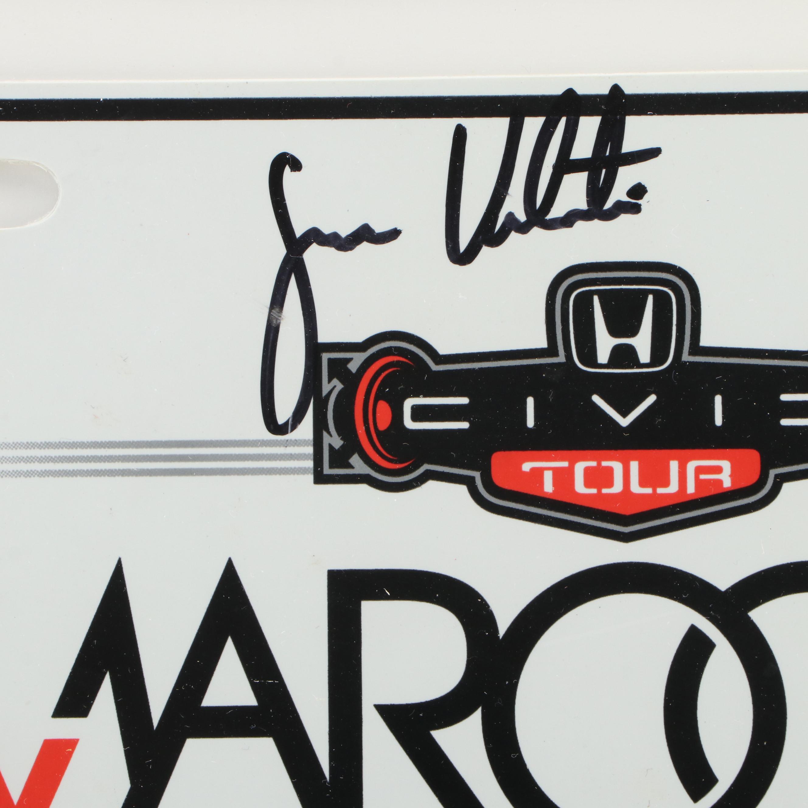 Signed Maroon 5 Honda Civic Tour Licence Plate, 2013