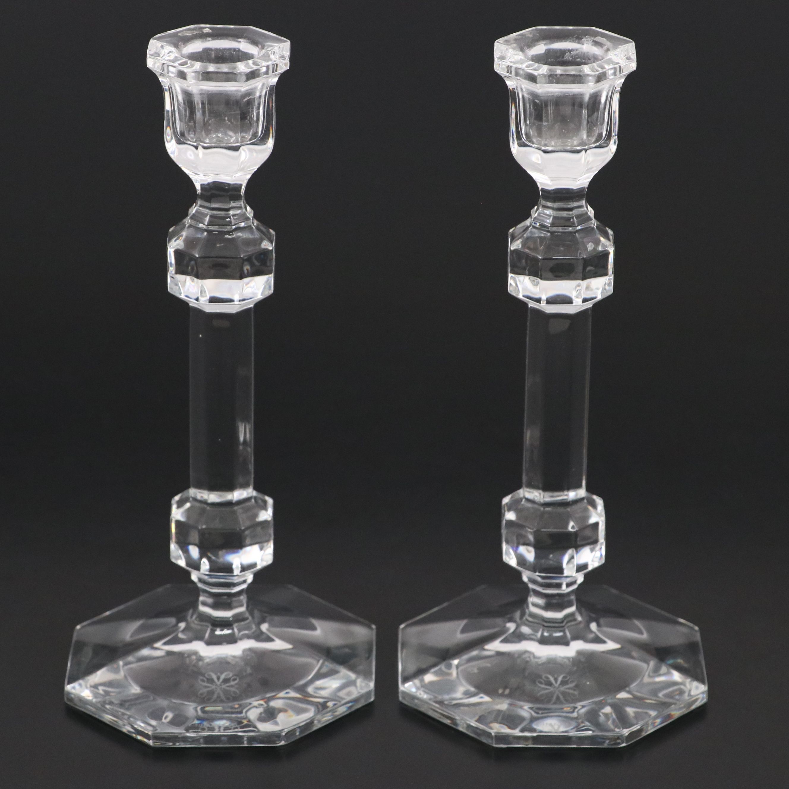 Tiffany & Co. Crystal Candlesticks