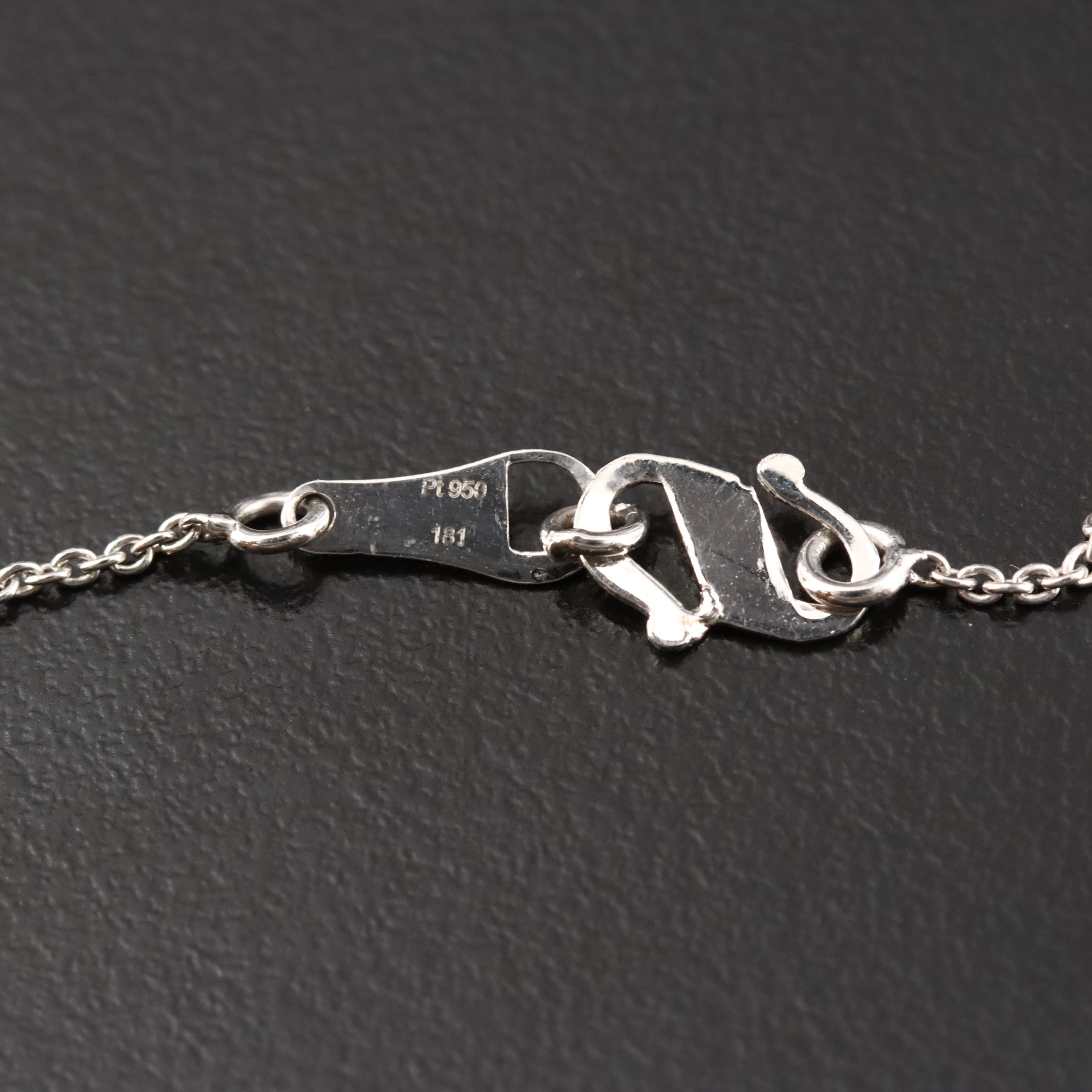 Platinum 6.10 CT Lab Grown Diamond Solitaire Pendant Necklace with IGI Report