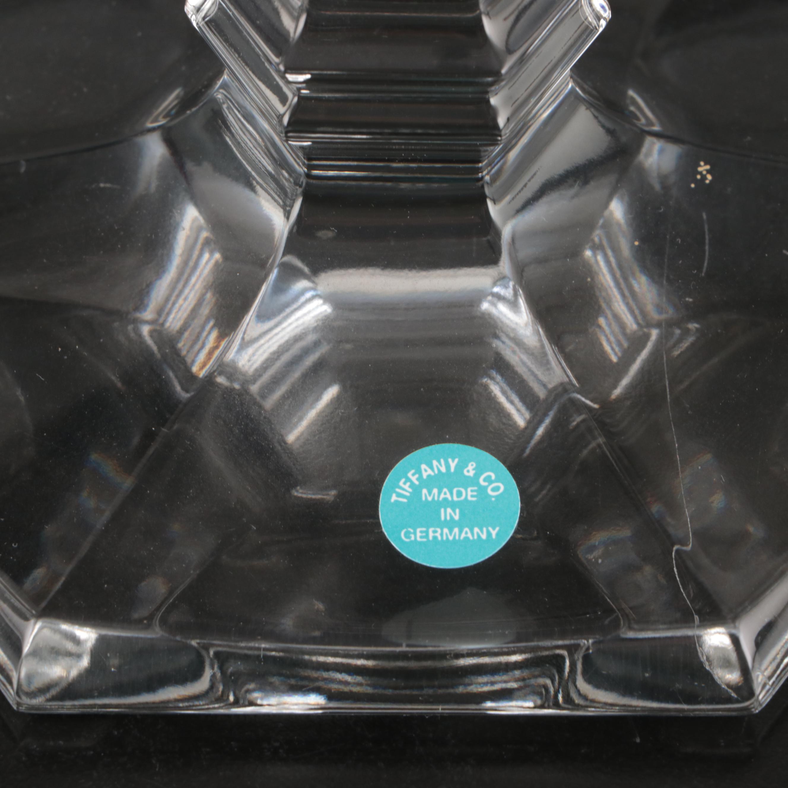 Tiffany & Co. "Windham" Crystal Candlesticks