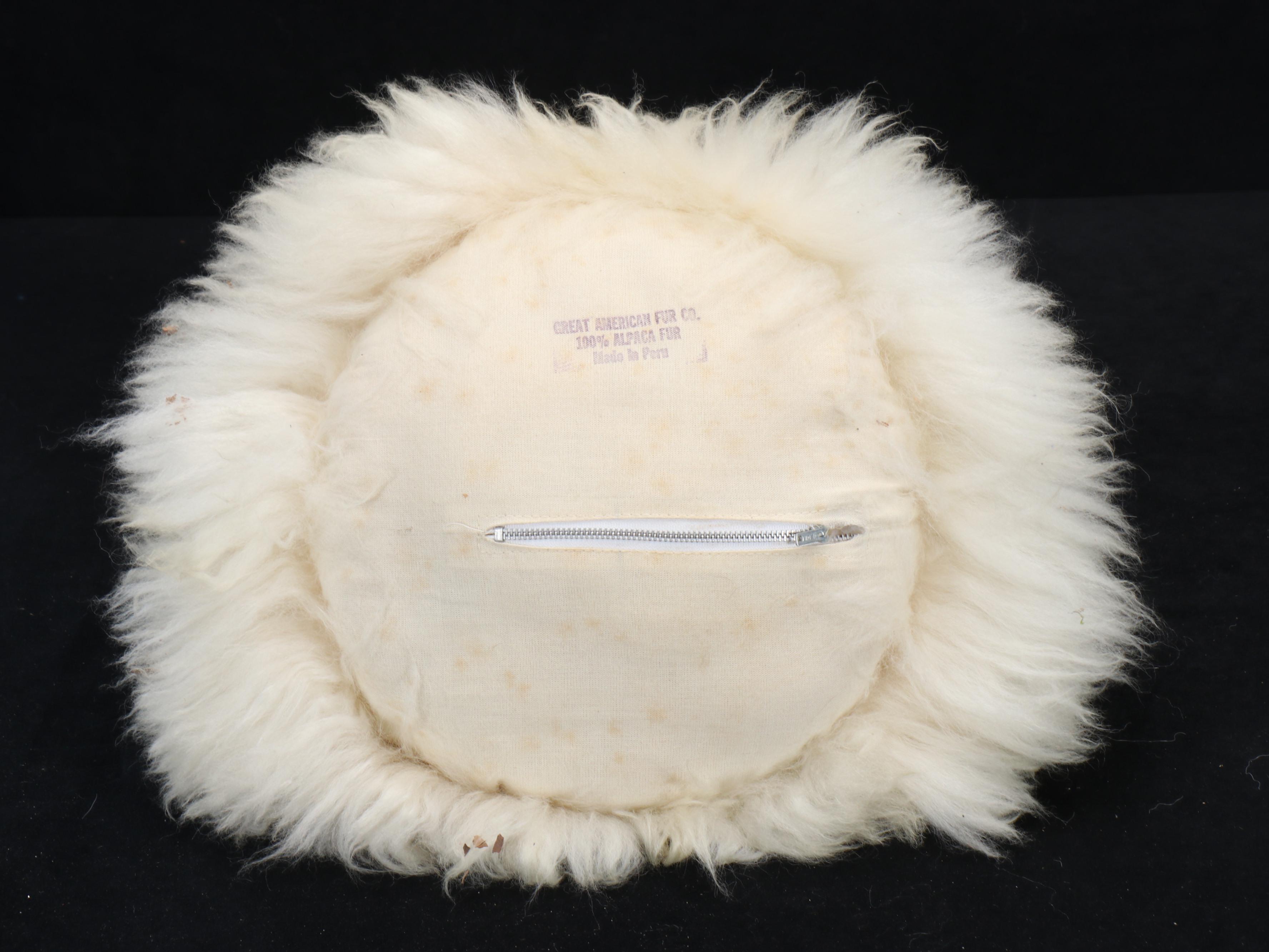 Peruvian Great American Fur Co. Alpaca Throw Pillow and Blanket