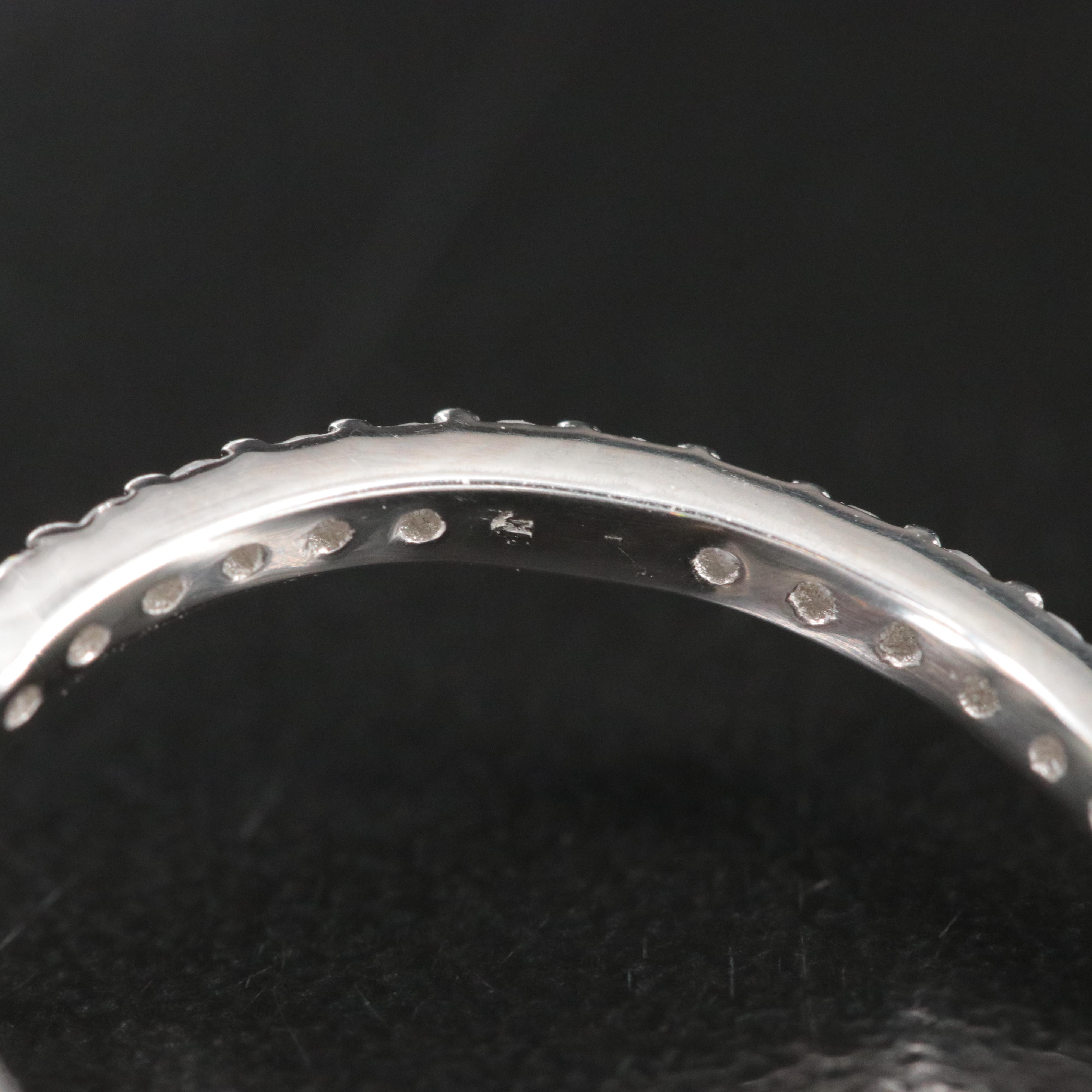 Platinum 3.49 CTW Lab Grown Diamond Ring with Fancy Pink Center and IGI Report