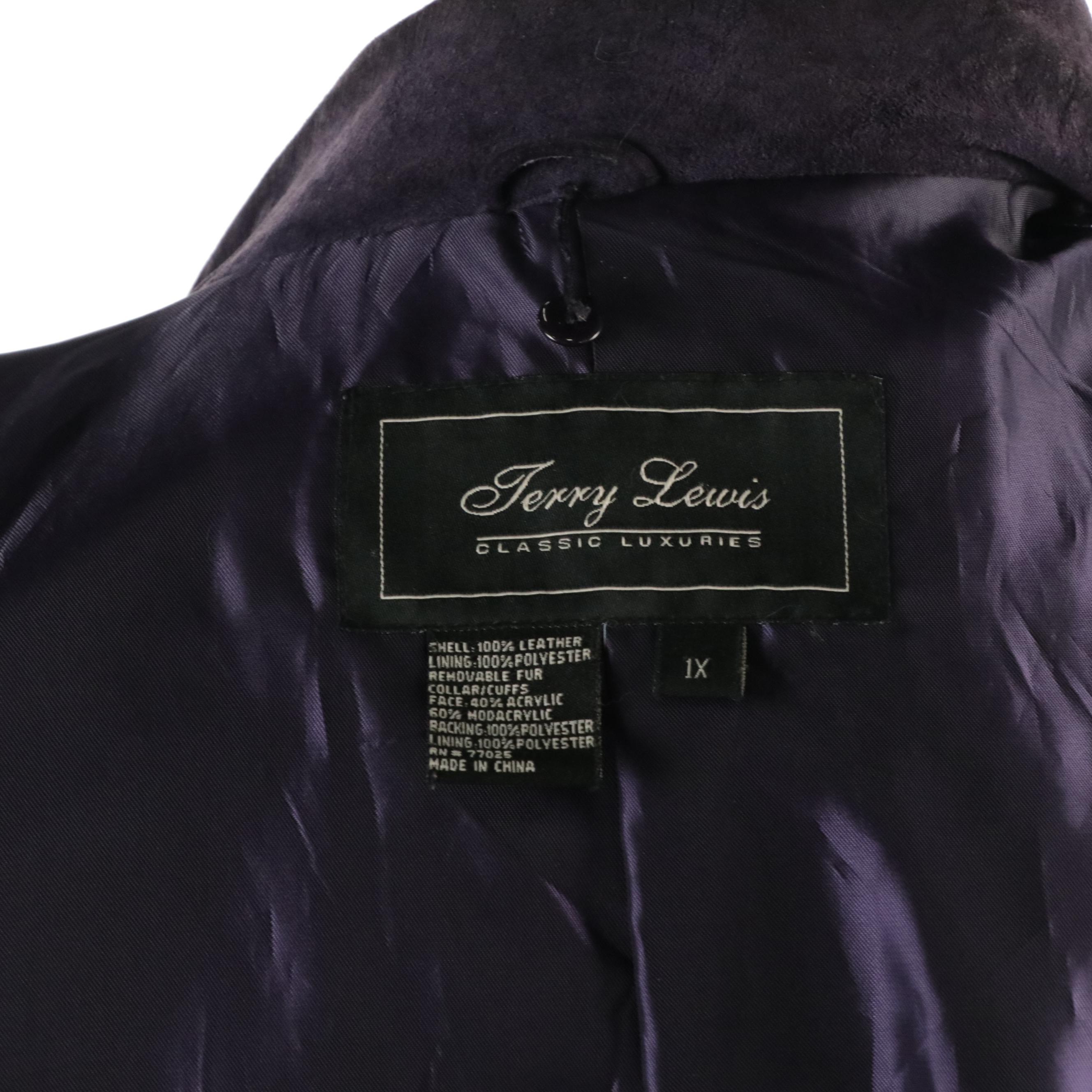 Terry Lewis Vintage Violet Suede Oversized Jacket