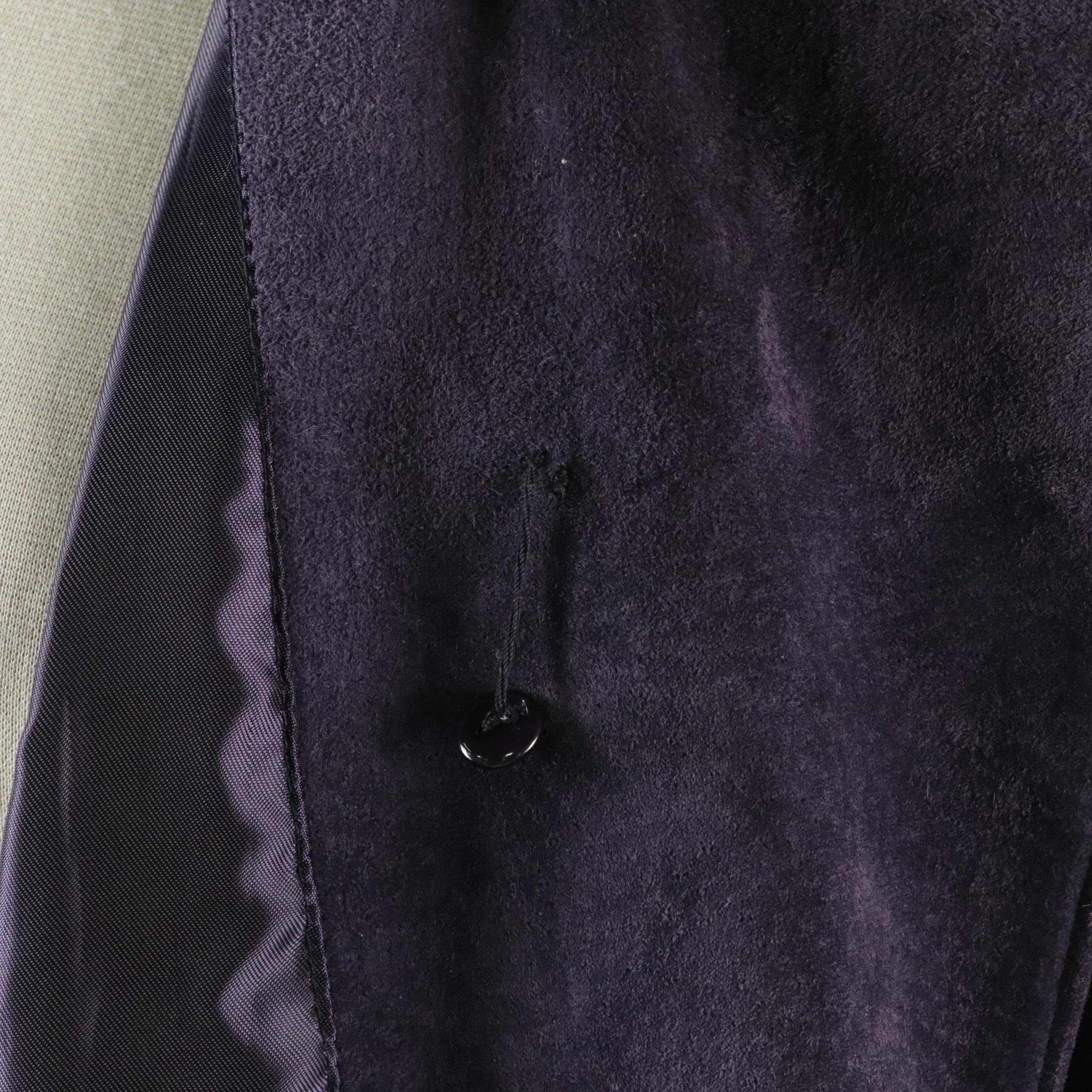 Terry Lewis Vintage Violet Suede Oversized Jacket