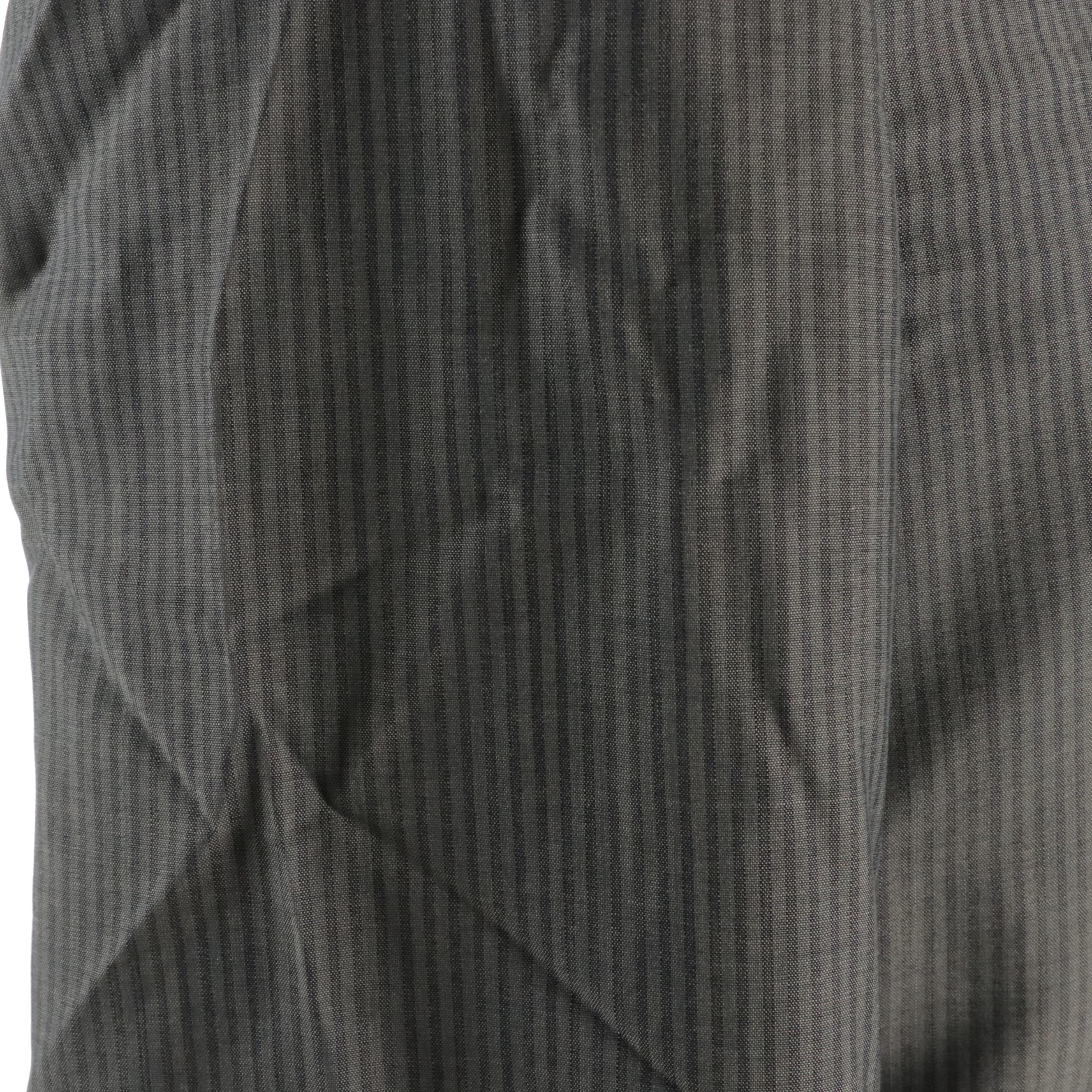 Men's Prada Blazer in Gray Striped Wool and Silk Blend