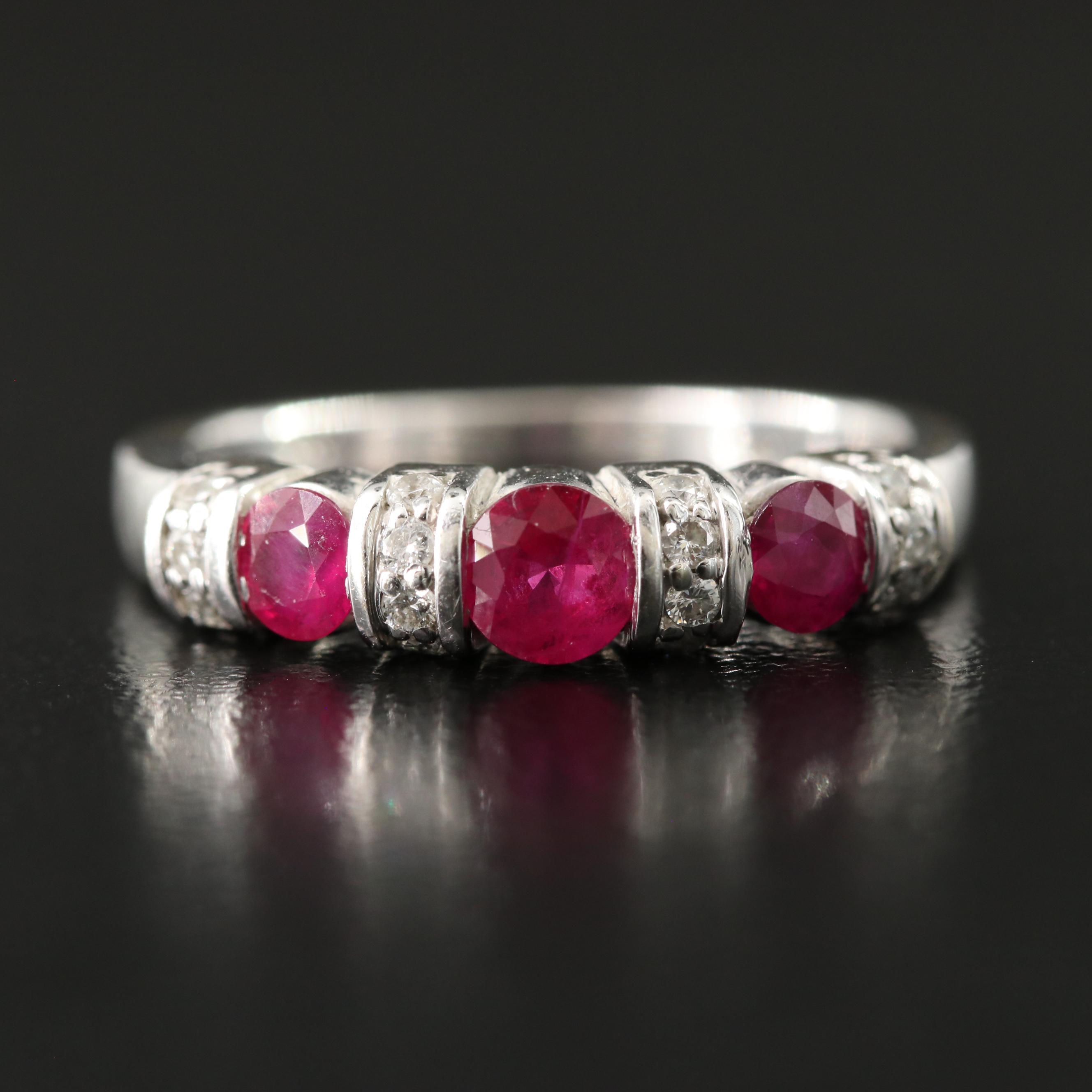 14K Ruby and Diamond Ring