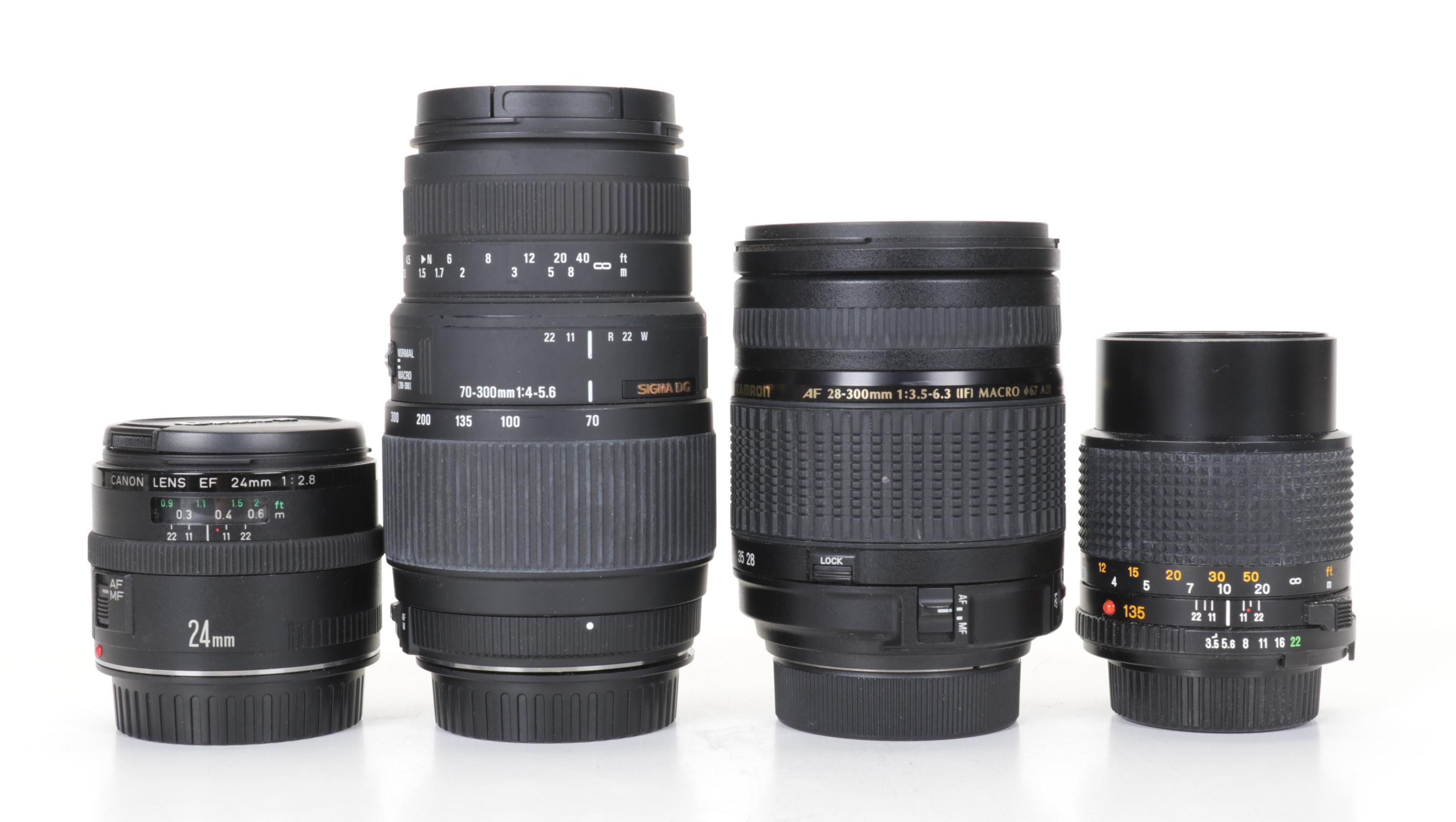 Canon EOS Rebel T3i Camera Body with Minolta, Sigma, Canon & More Lenses