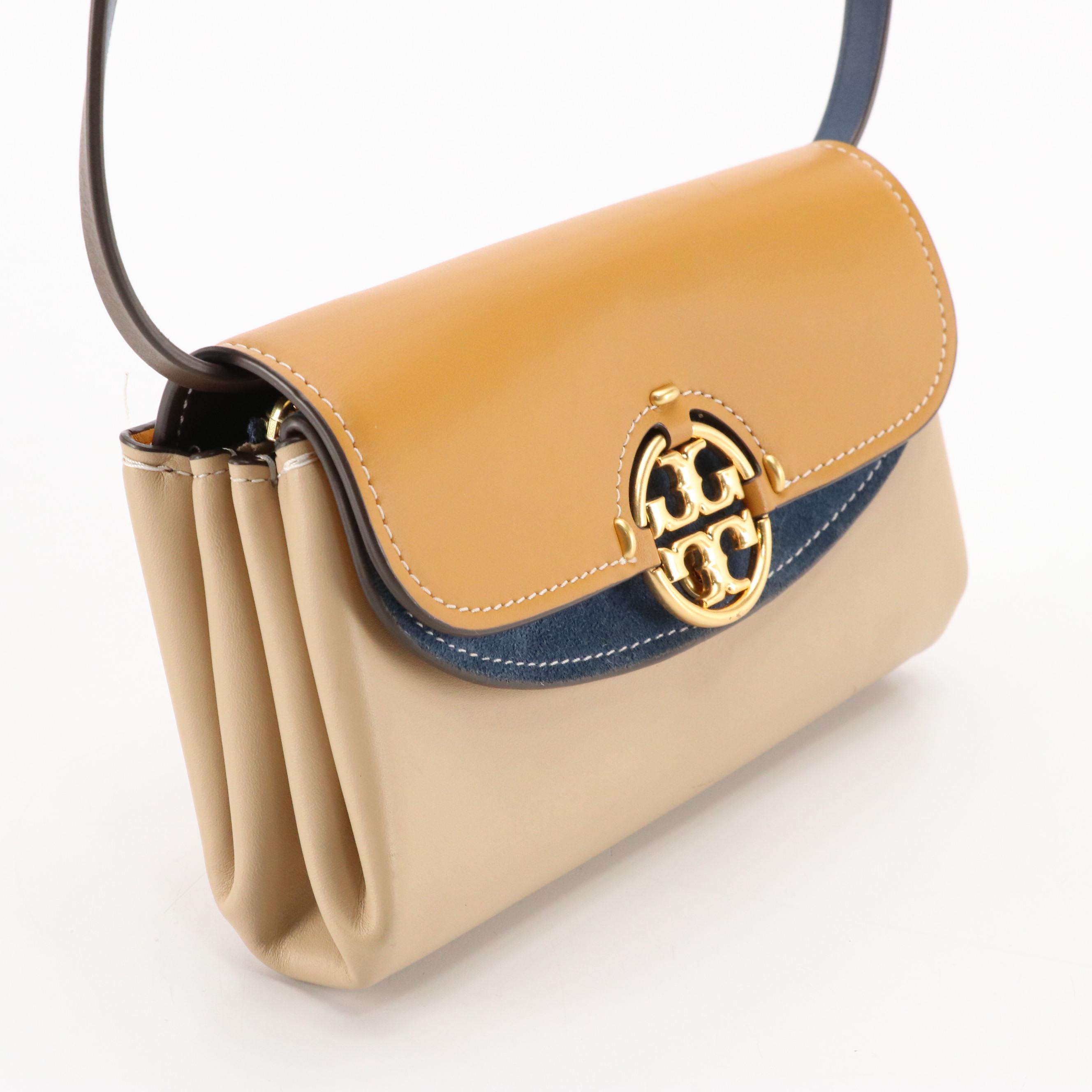 Tory Burch Miller Wallet Crossbody Bag in Caramel Corn/Dromedary Leather