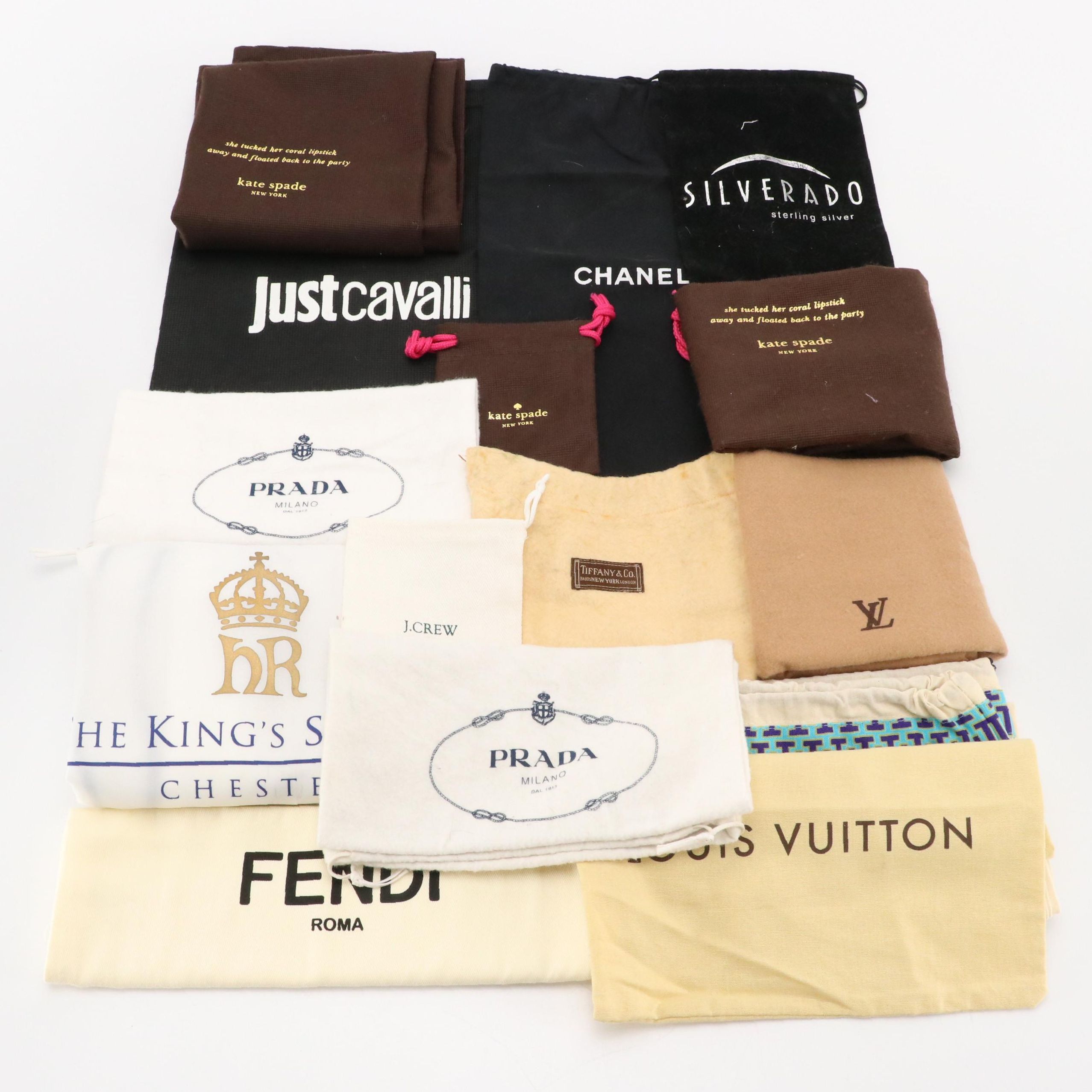 Dust Bags from Chanel, Fendi, Louis Vuitton & More w/ Other Drawstring Bag