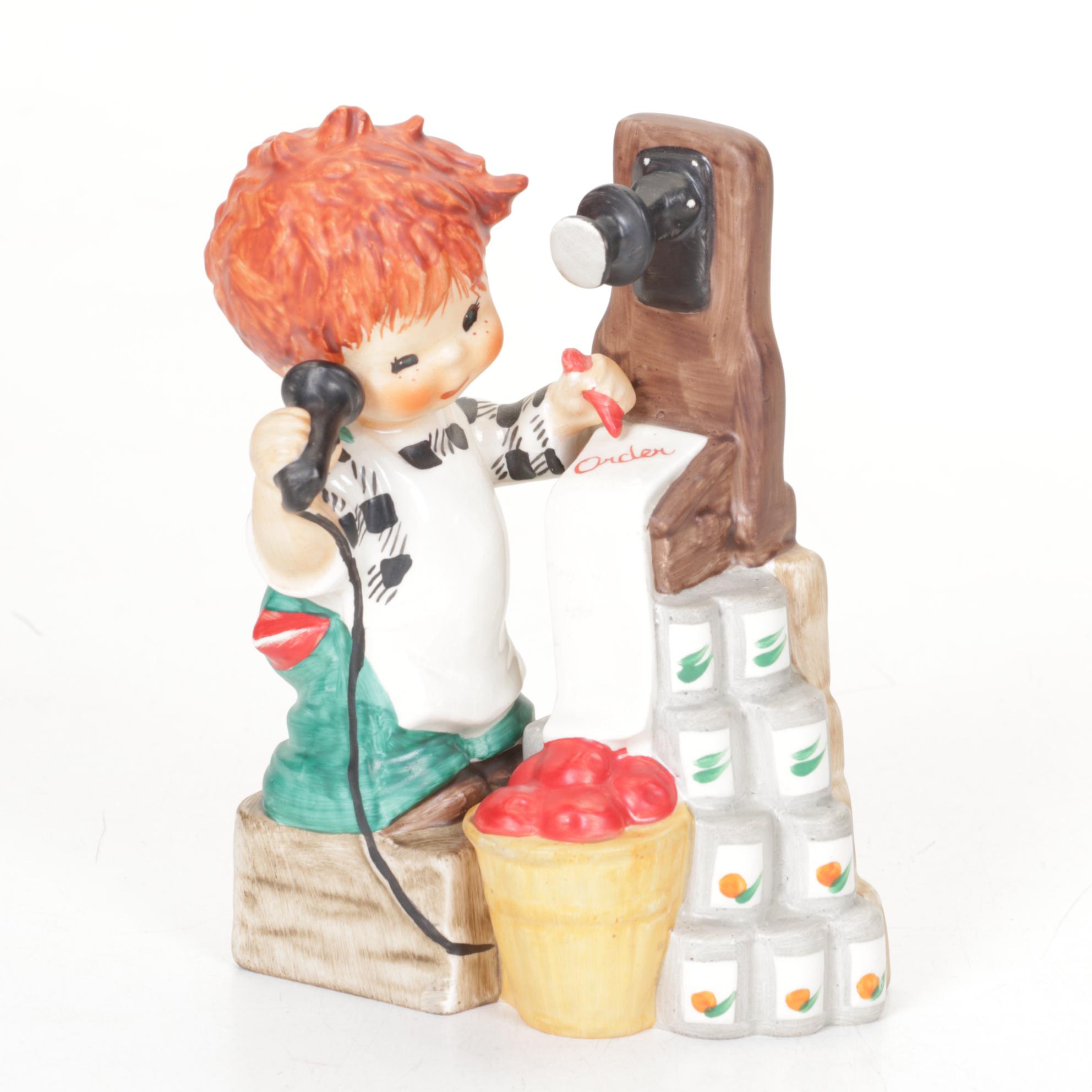 Goebel "The Photographer" & "Super Service" Hummel & Sankyo Musical Figurine