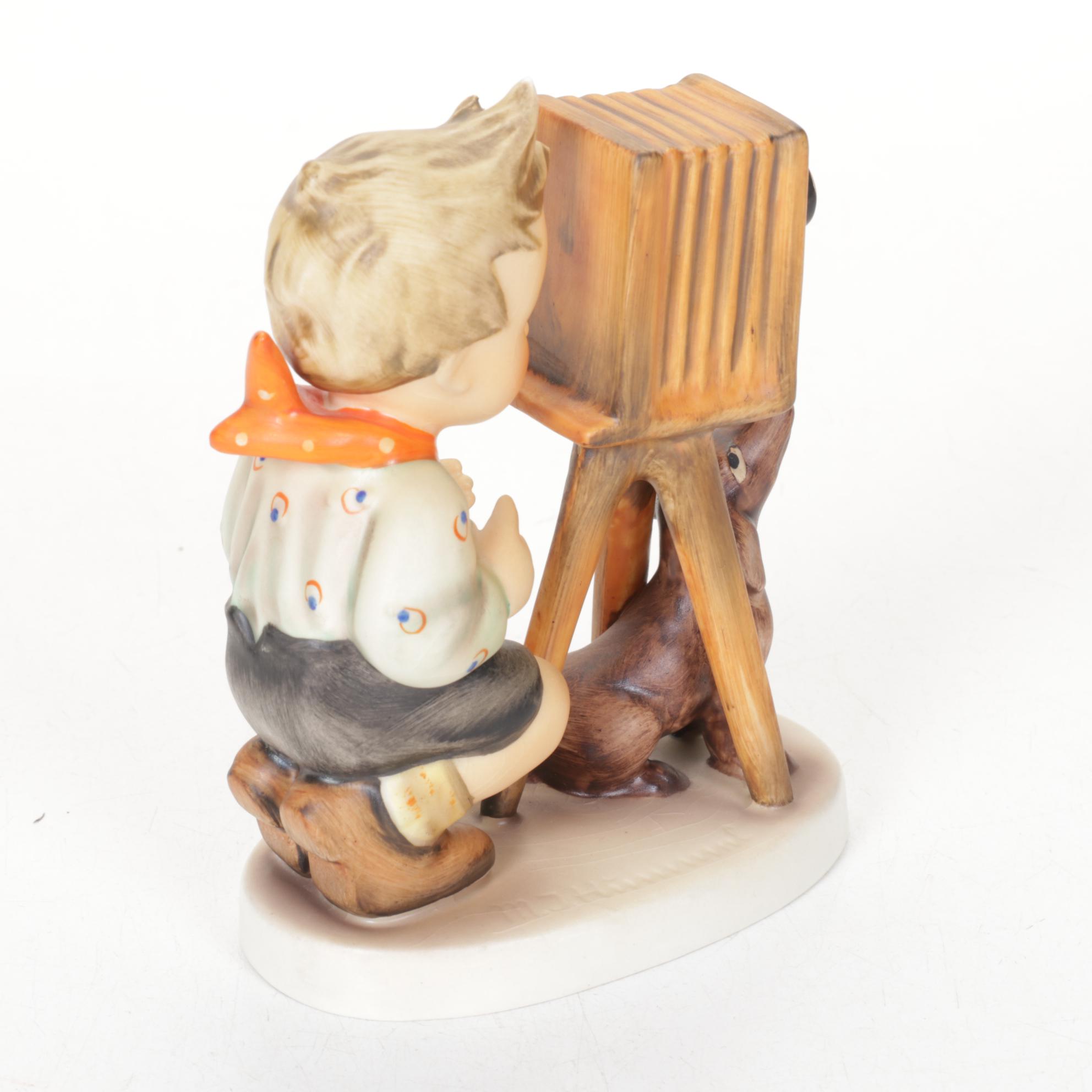 Goebel "The Photographer" & "Super Service" Hummel & Sankyo Musical Figurine