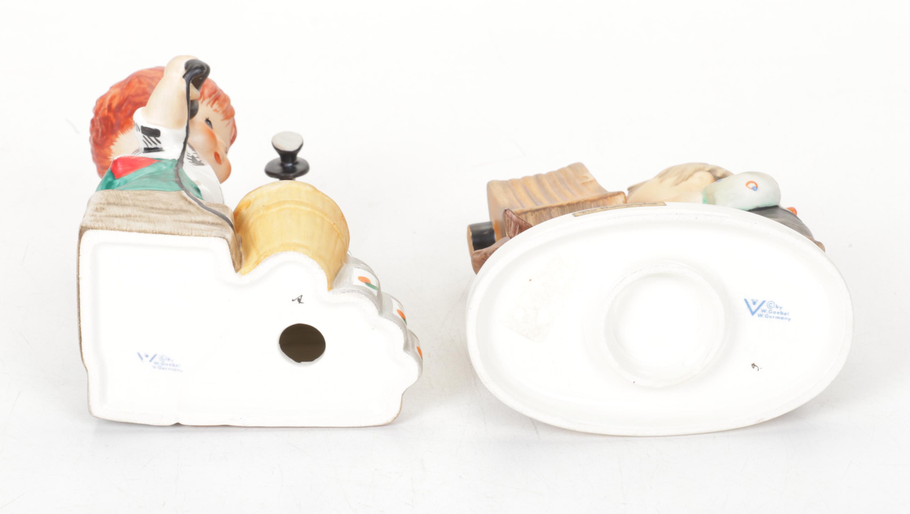 Goebel "The Photographer" & "Super Service" Hummel & Sankyo Musical Figurine