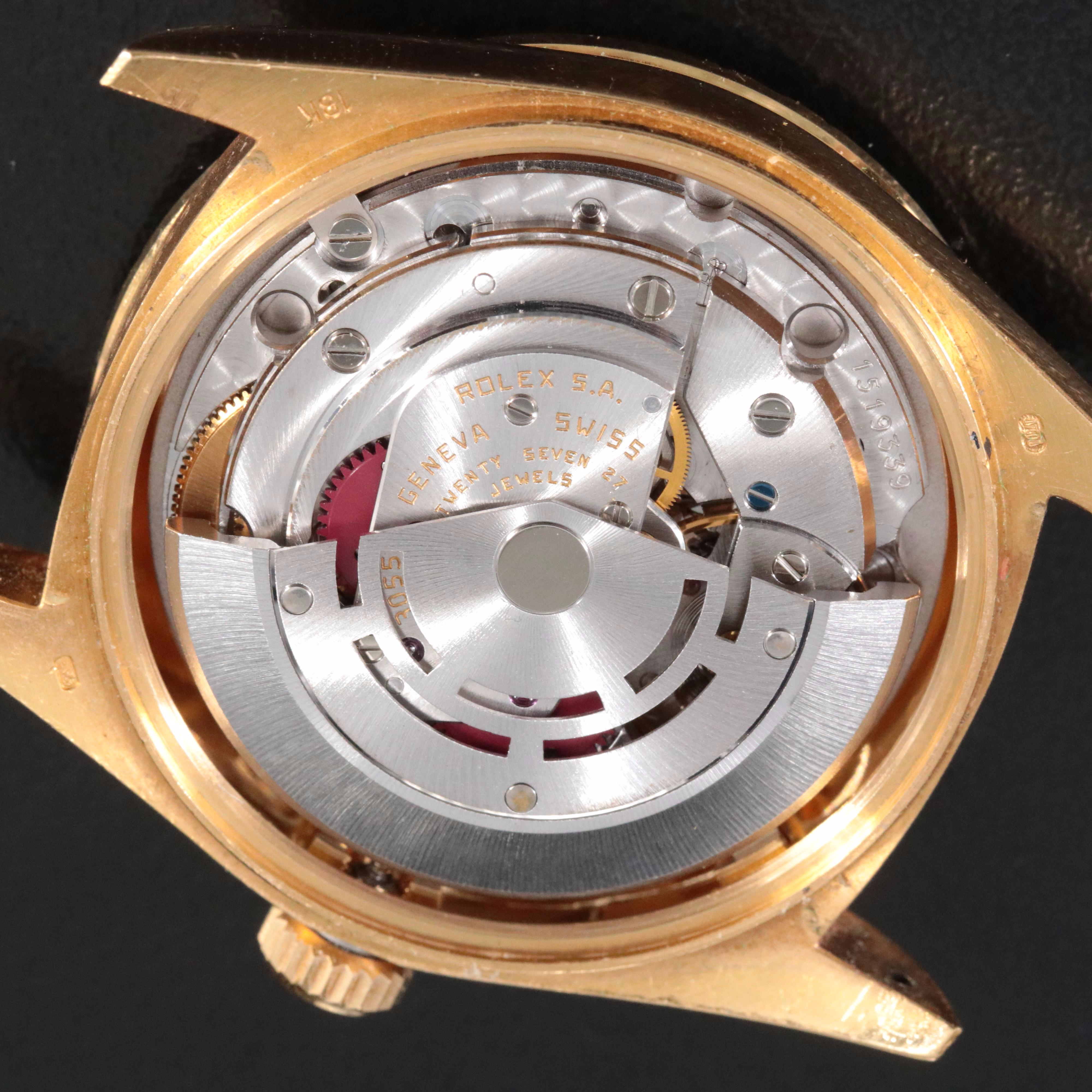 1985 Rolex Day Date Custom Diamond Dial and Bezel President Band Watch