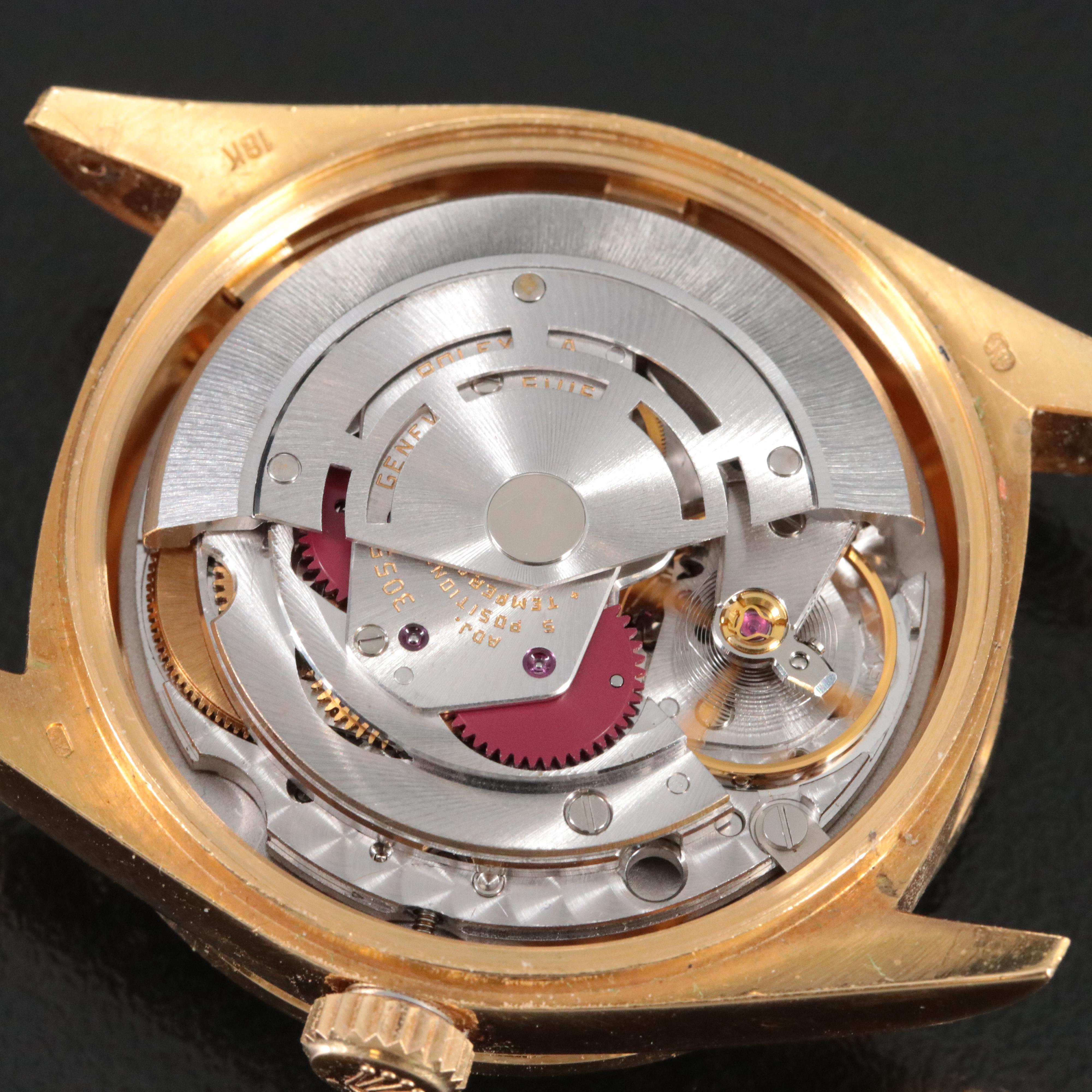 1985 Rolex Day Date Custom Diamond Dial and Bezel President Band Watch