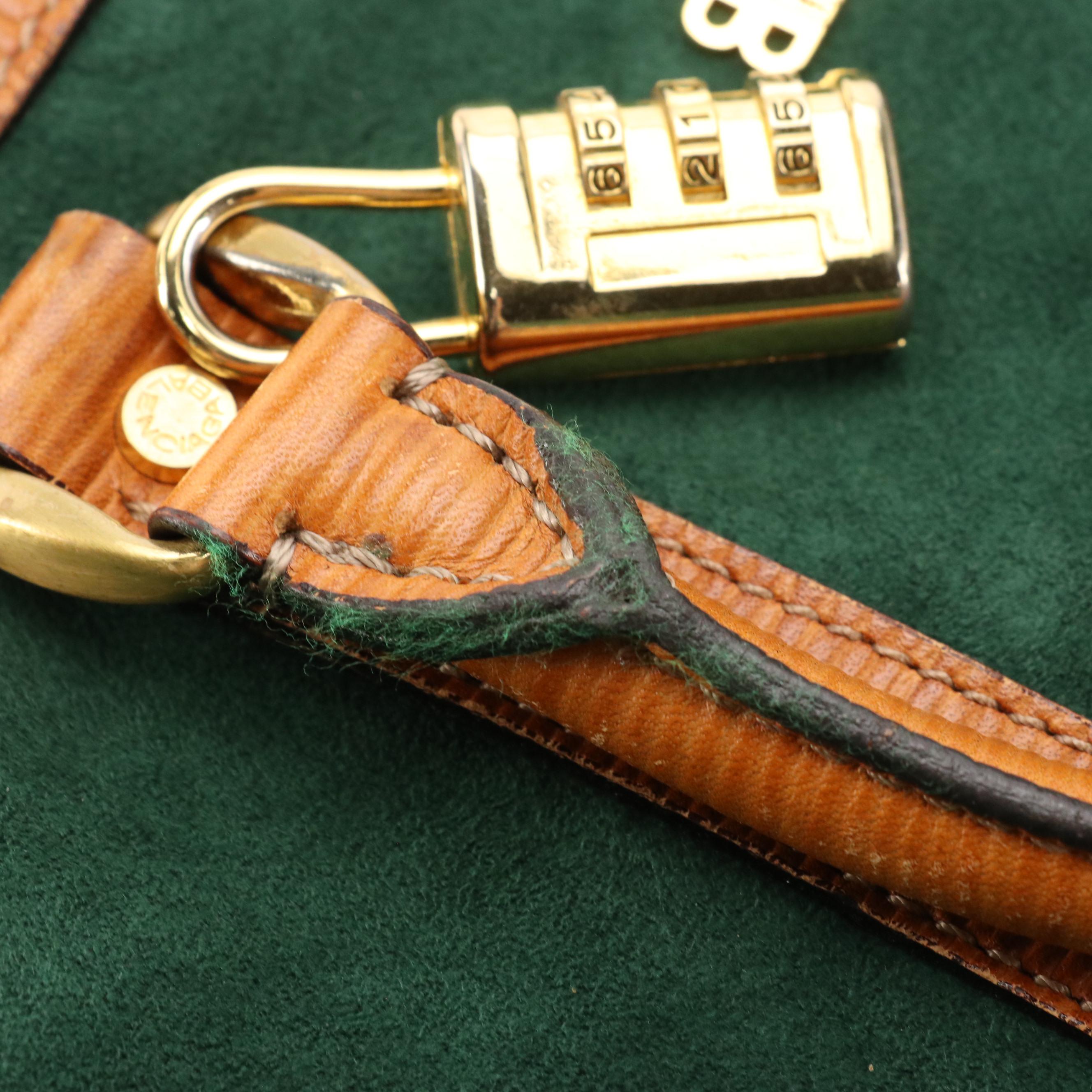 Balenciaga Boston Bag in Green Suede and Textured Brown Leather