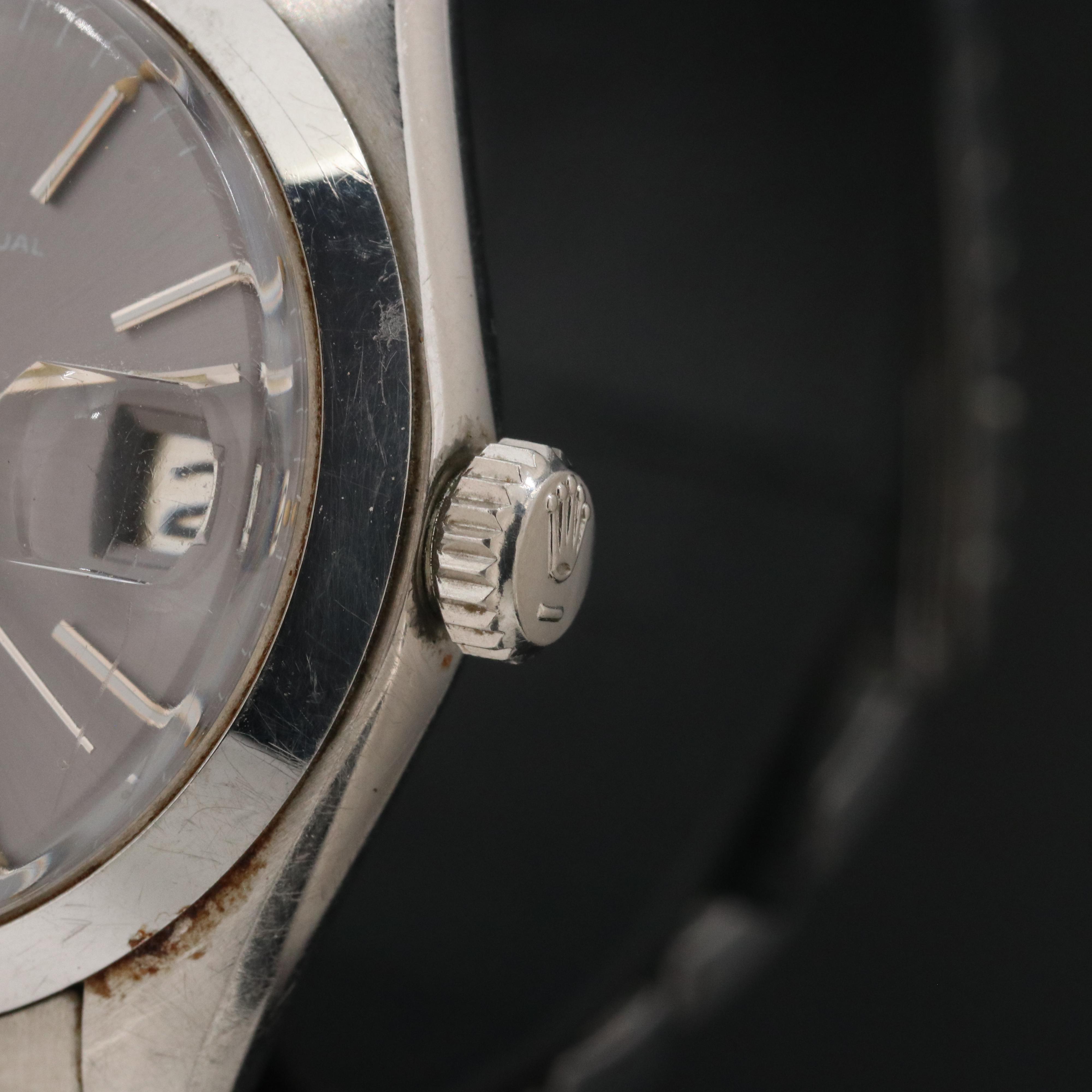 Rolex Oyster Perpetual Date 1500 "Sigma Dial" 34mm Steel Automatic Watch c.1975