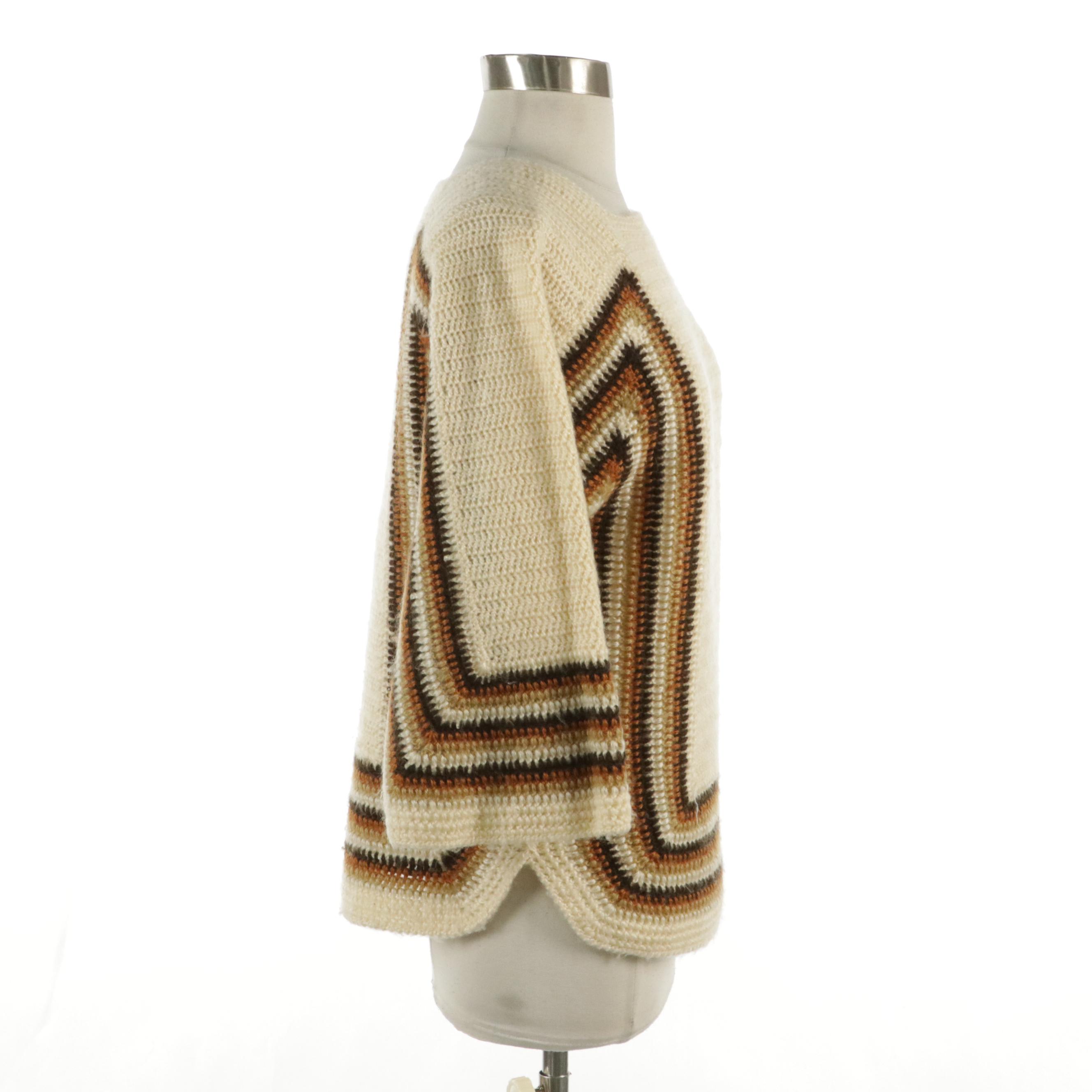 Hand-Knit Vintage Sweater