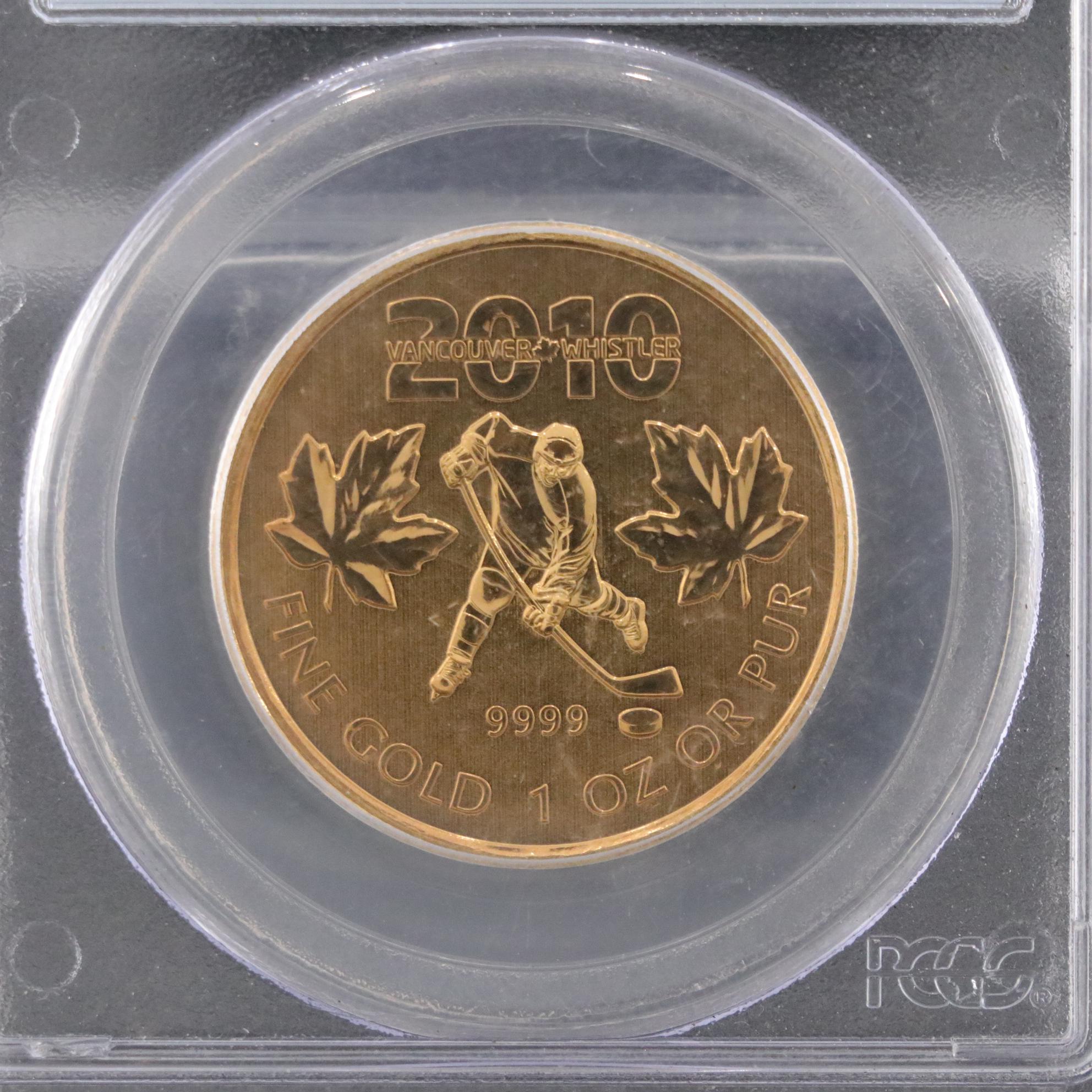 PCGS MS69 2010 $200 Canadian Olympic Gold