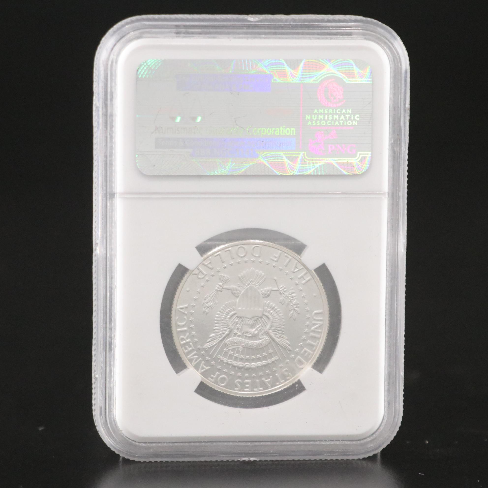 NGC SP70 Enhanced and SP 67 2014 Clad Kennedy Half Dollars