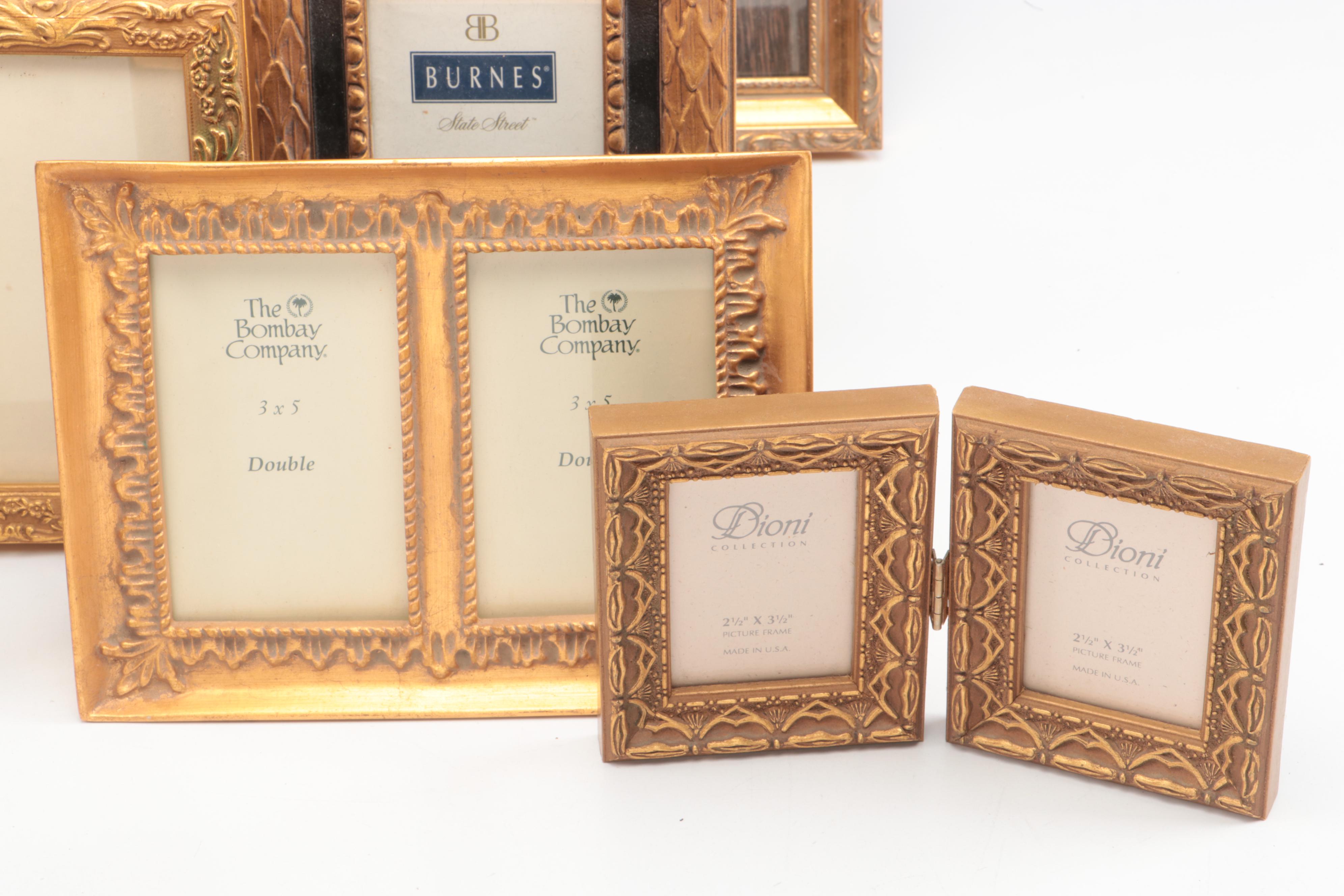 Giltwood and Gold Tone Acrylic Easel Picture Frame Collection