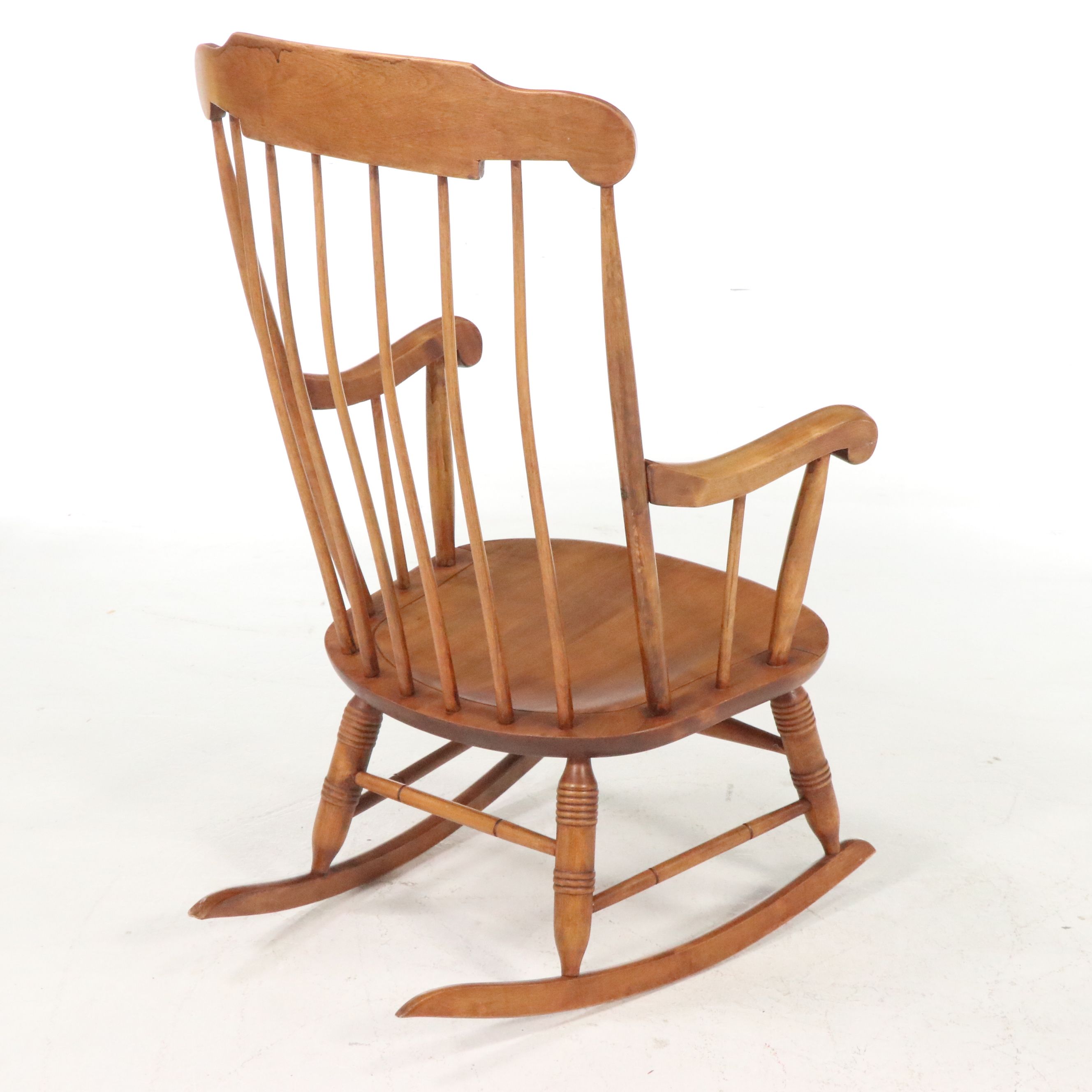 Nichols & Stone Walnut Rocking Chair