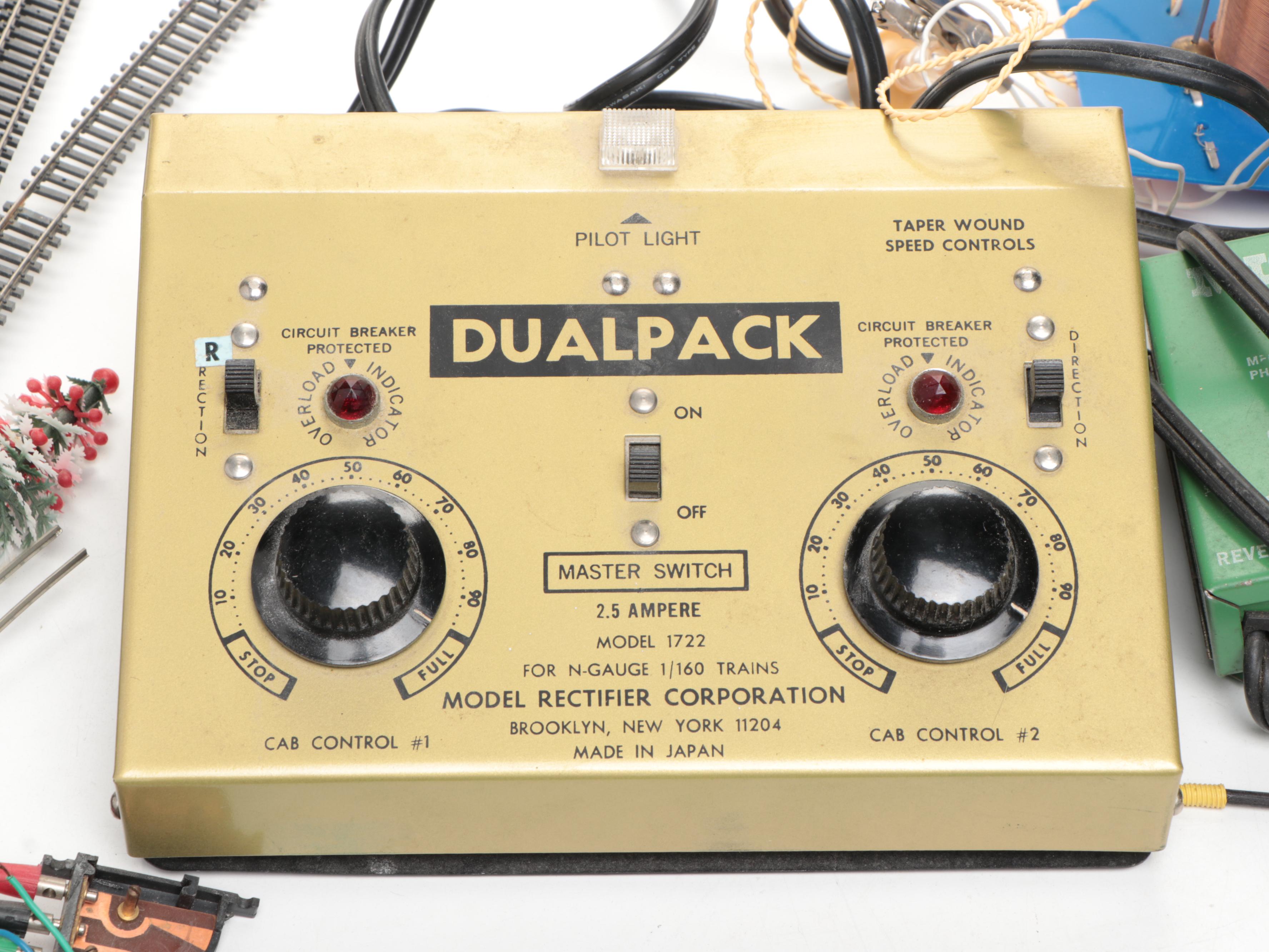 Aurora Postage Stamp Trains with Tracks, Dualpack Power Source and Accessories