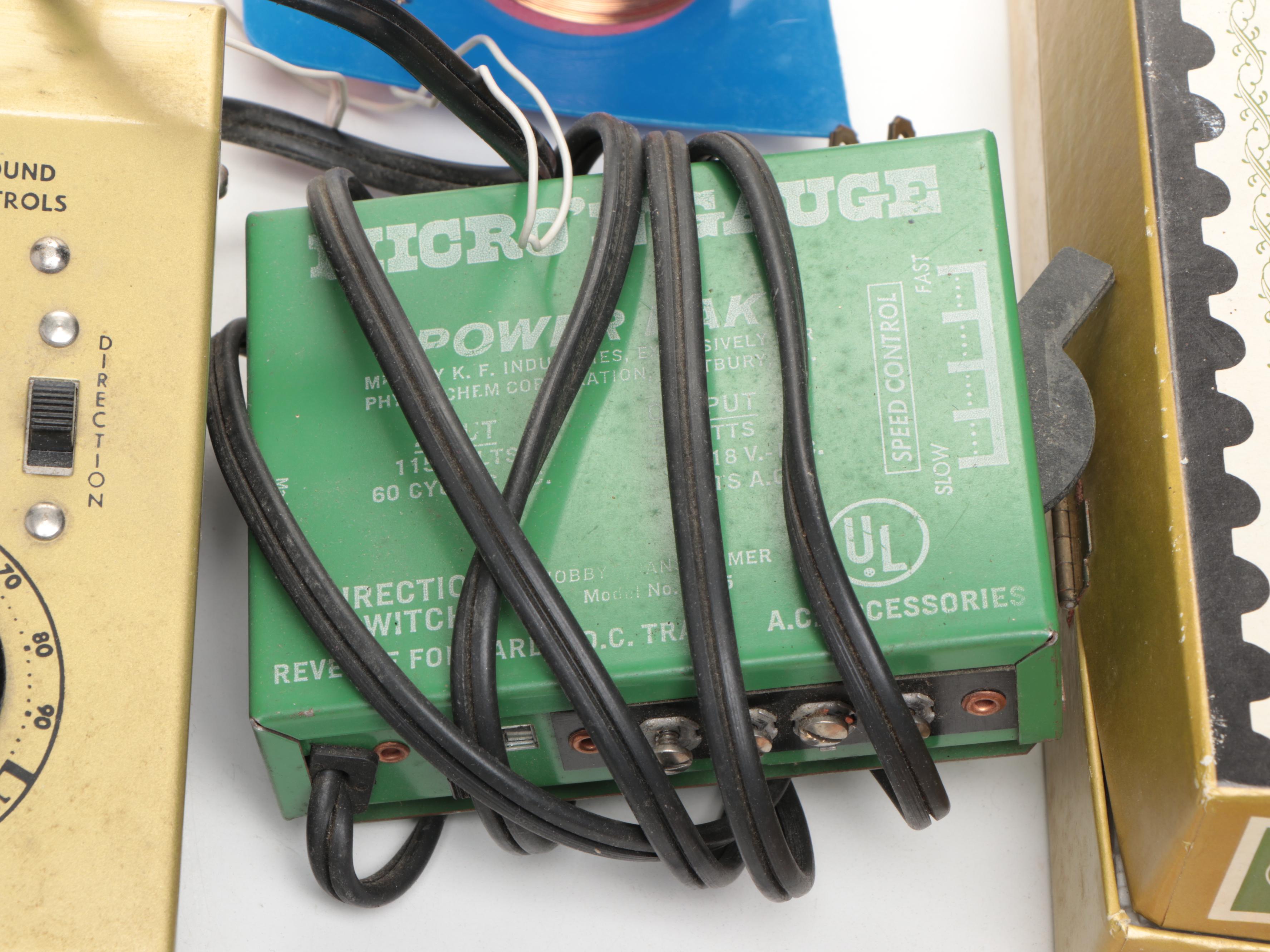 Aurora Postage Stamp Trains with Tracks, Dualpack Power Source and Accessories