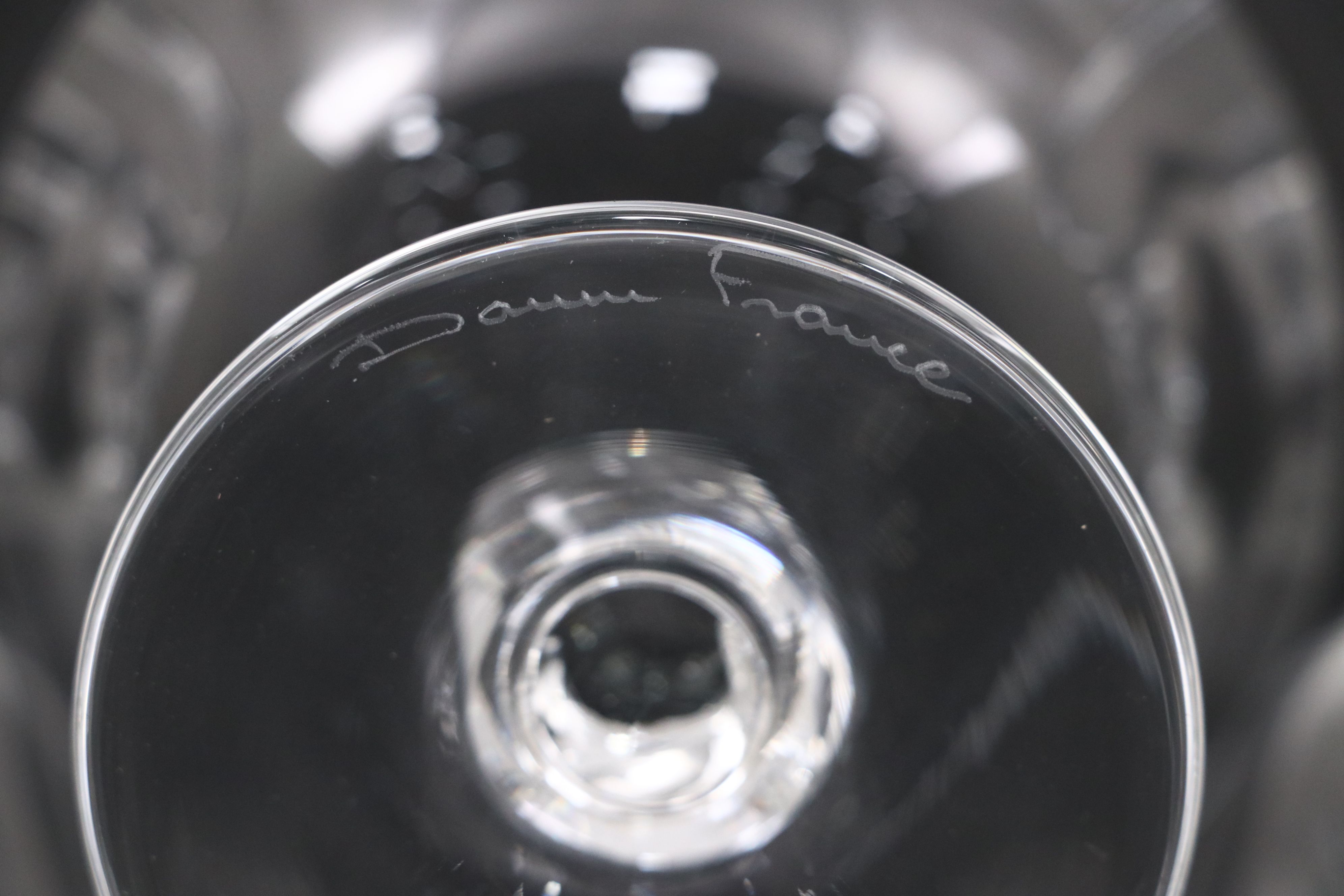 Daum French Crystal Art Deco Style "Orval" Low Sherbets