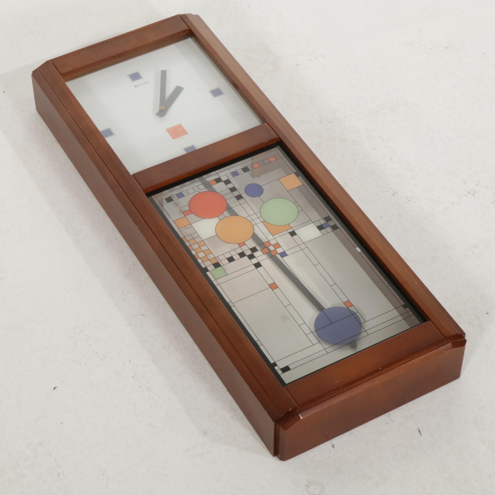 Bulova Frank Lloyd Wright "Coonley House" Wall Clock