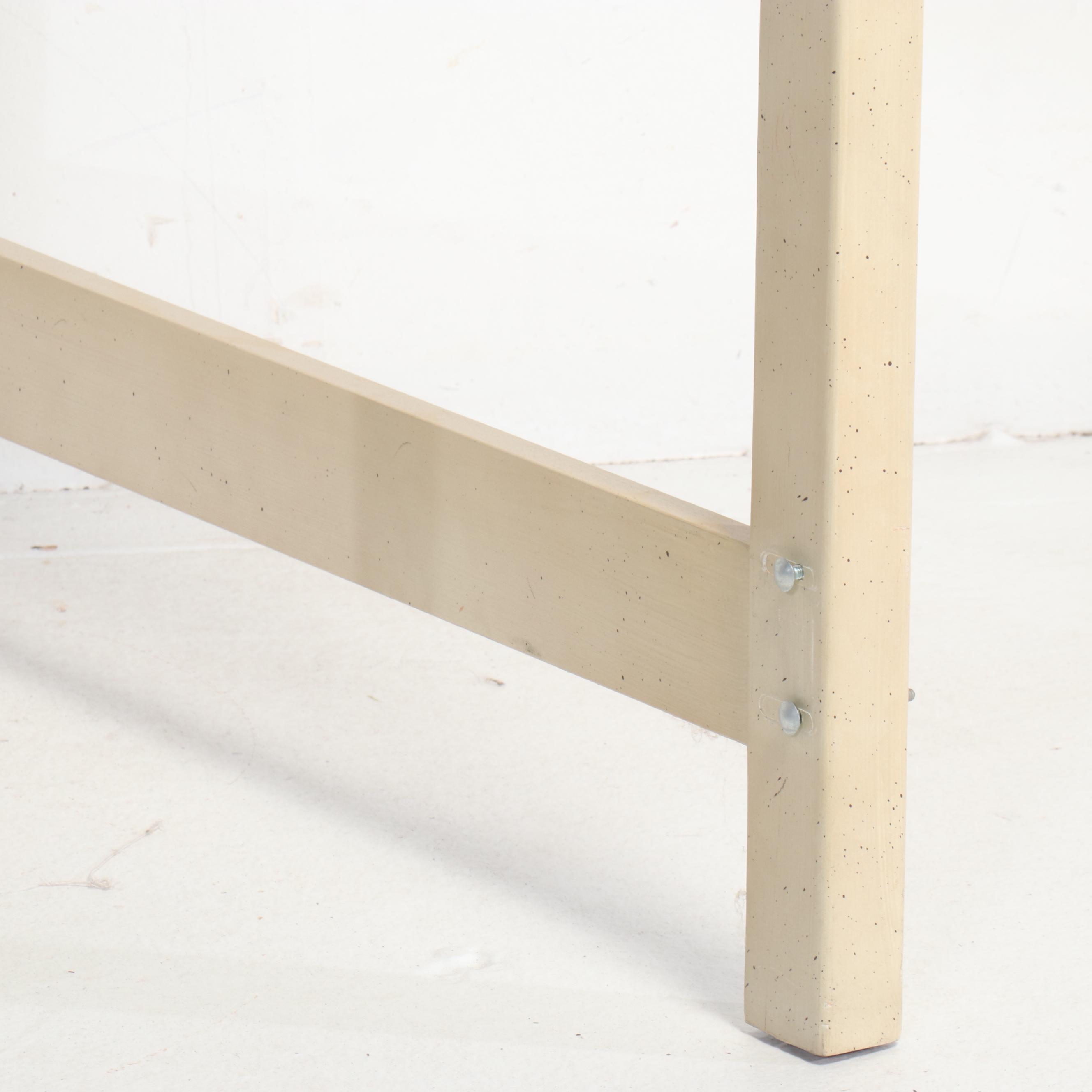 Pair of Neoclassical Style Painted Wood Twin Size Headboards, Mid-20th Century