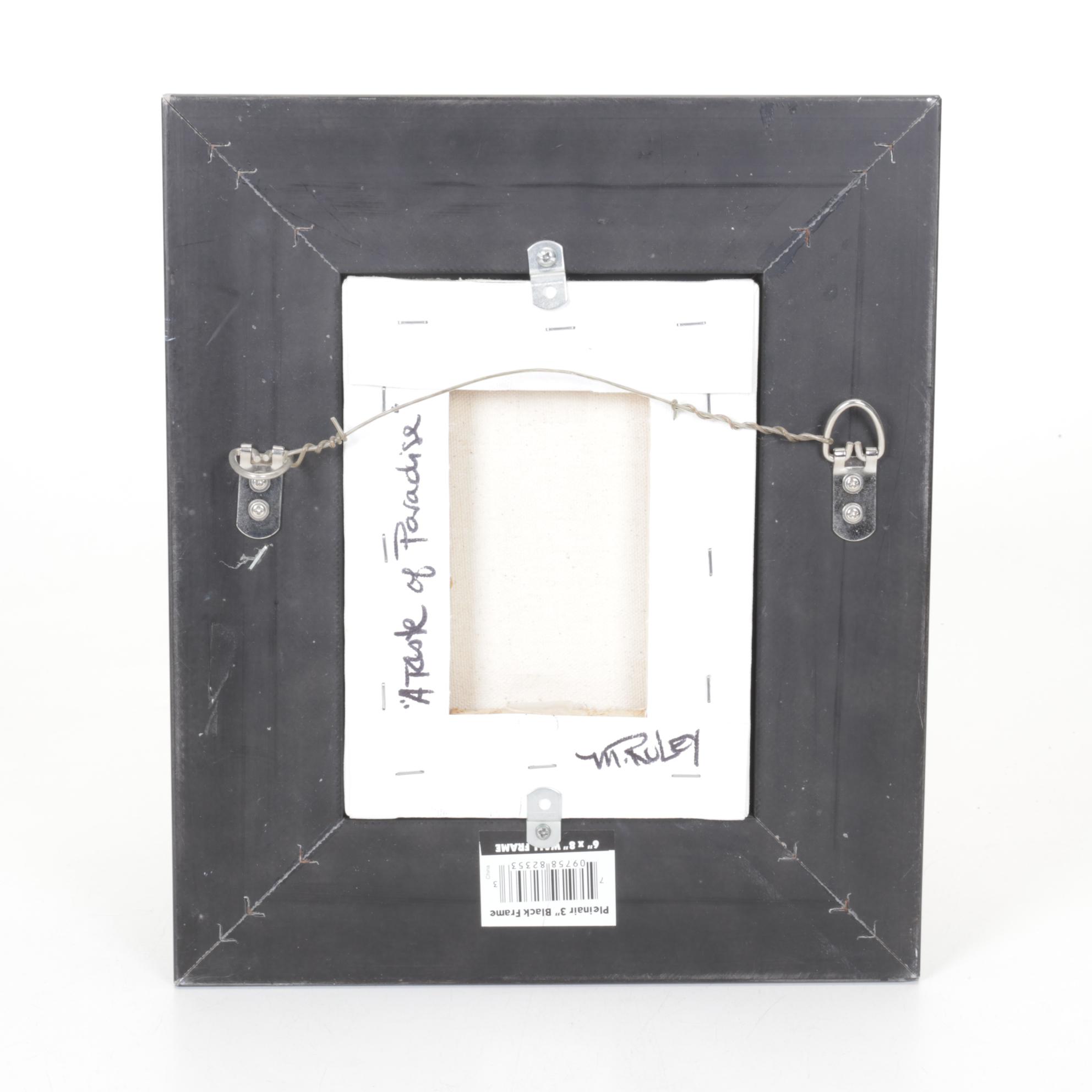 M. Riley Still Life Oil Painting of Pineapple "A Risk of Paradise"