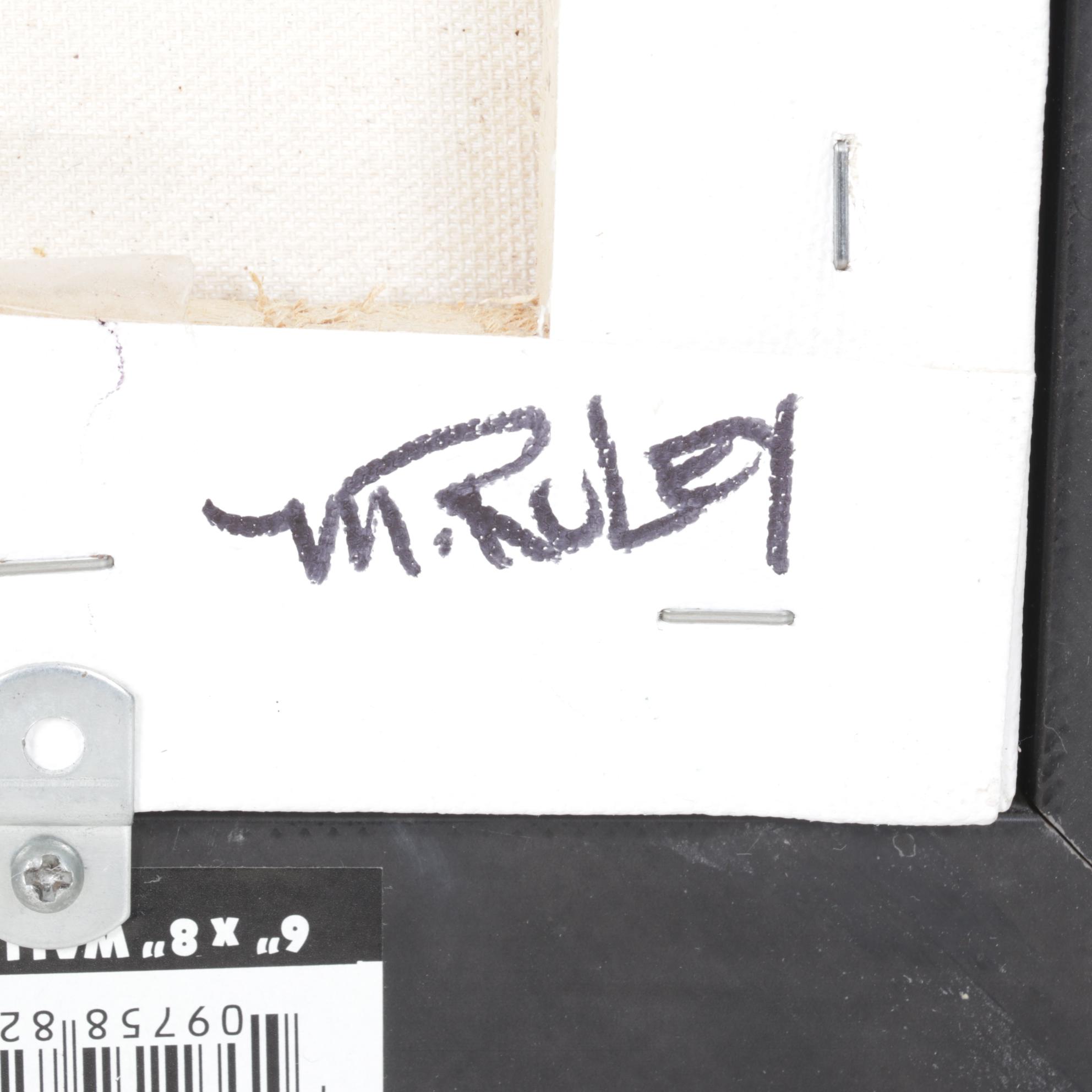 M. Riley Still Life Oil Painting of Pineapple "A Risk of Paradise"