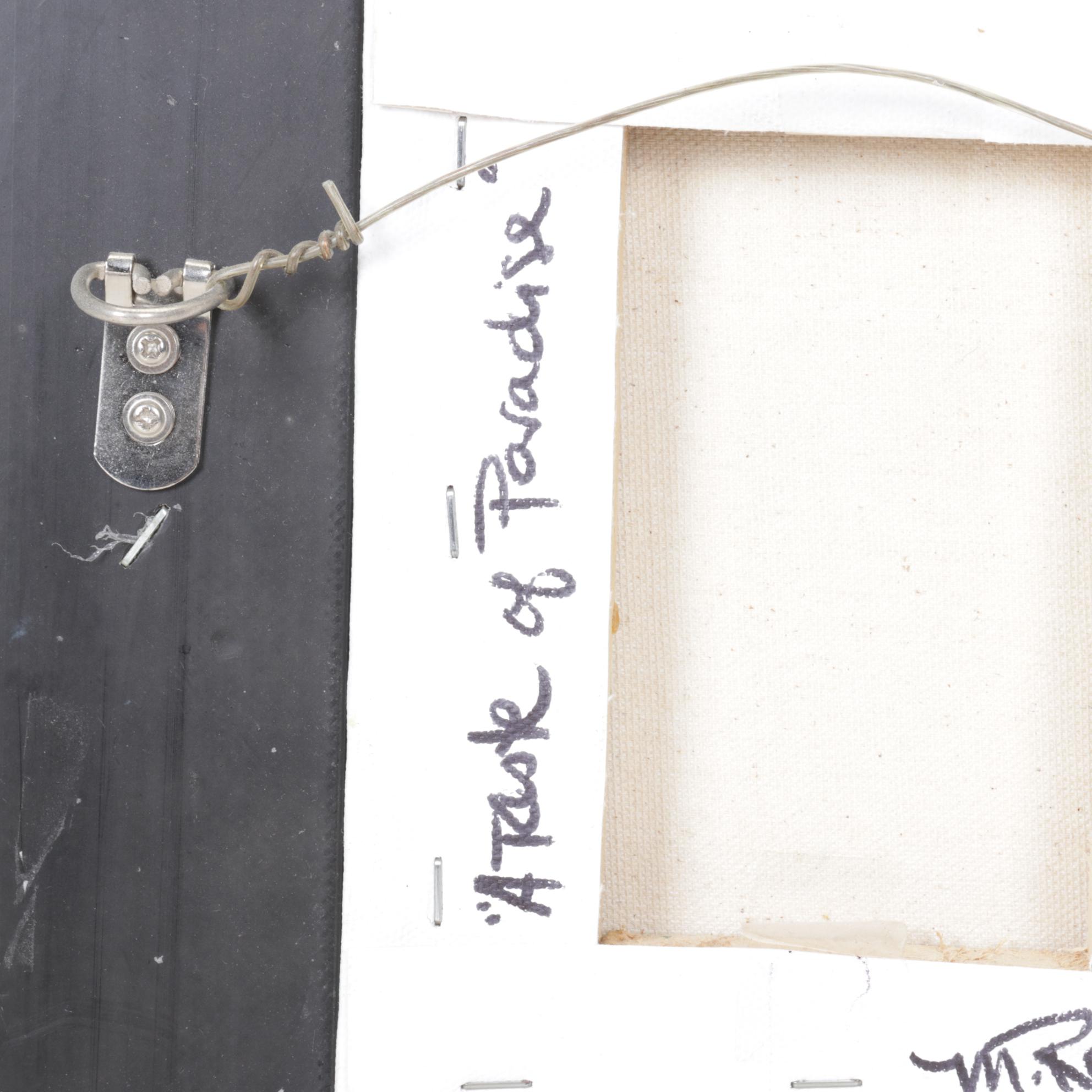 M. Riley Still Life Oil Painting of Pineapple "A Risk of Paradise"