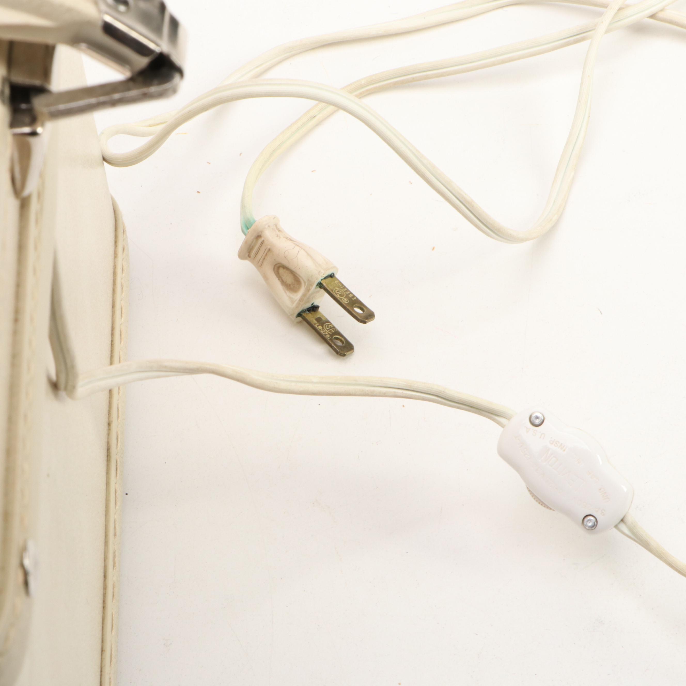 Jet Set Mirror Go Lightly Vintage Hard Case Vanity Box, 1960s