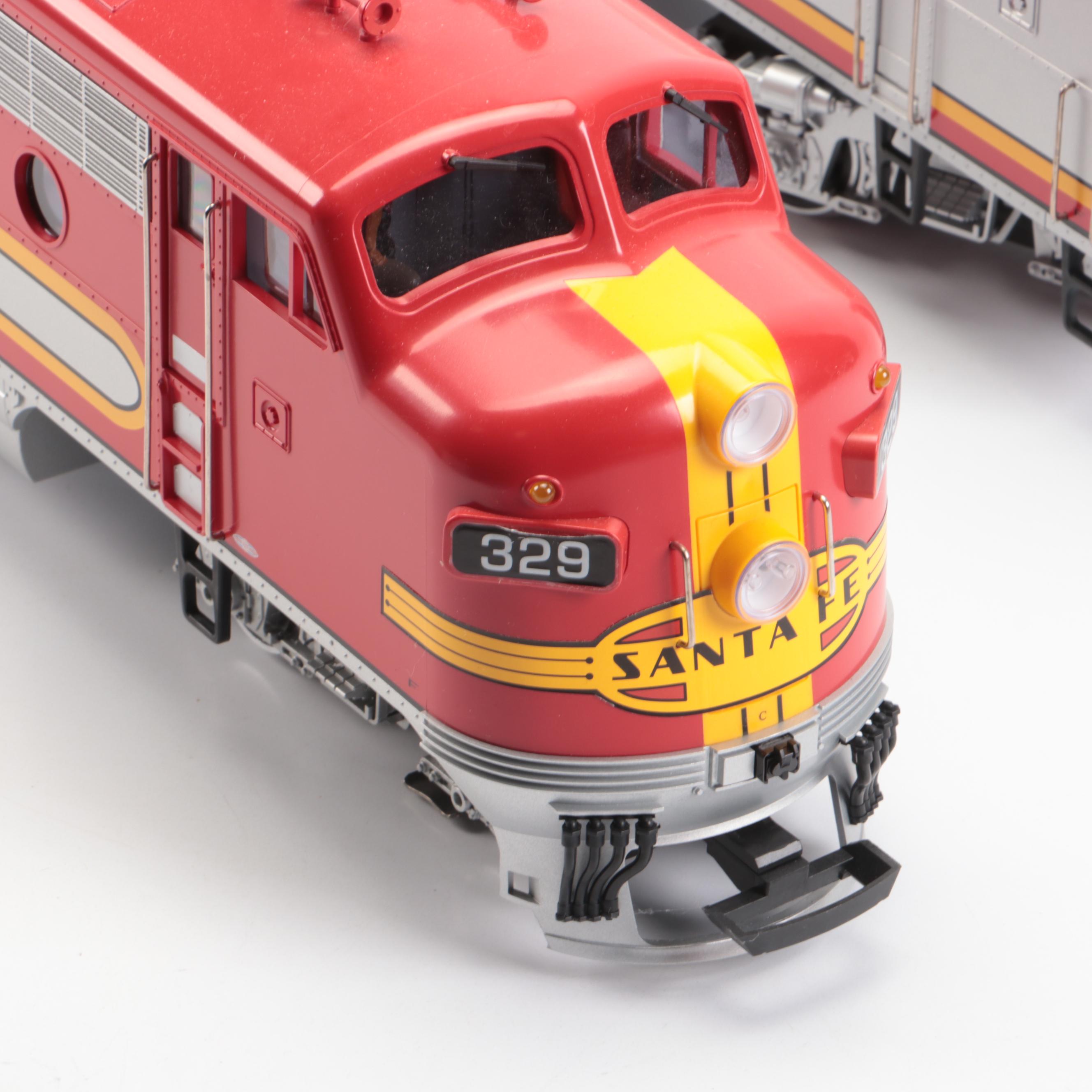 LGB Santa Fe F7B and Santa Fe F7-A G Scale Locomotives
