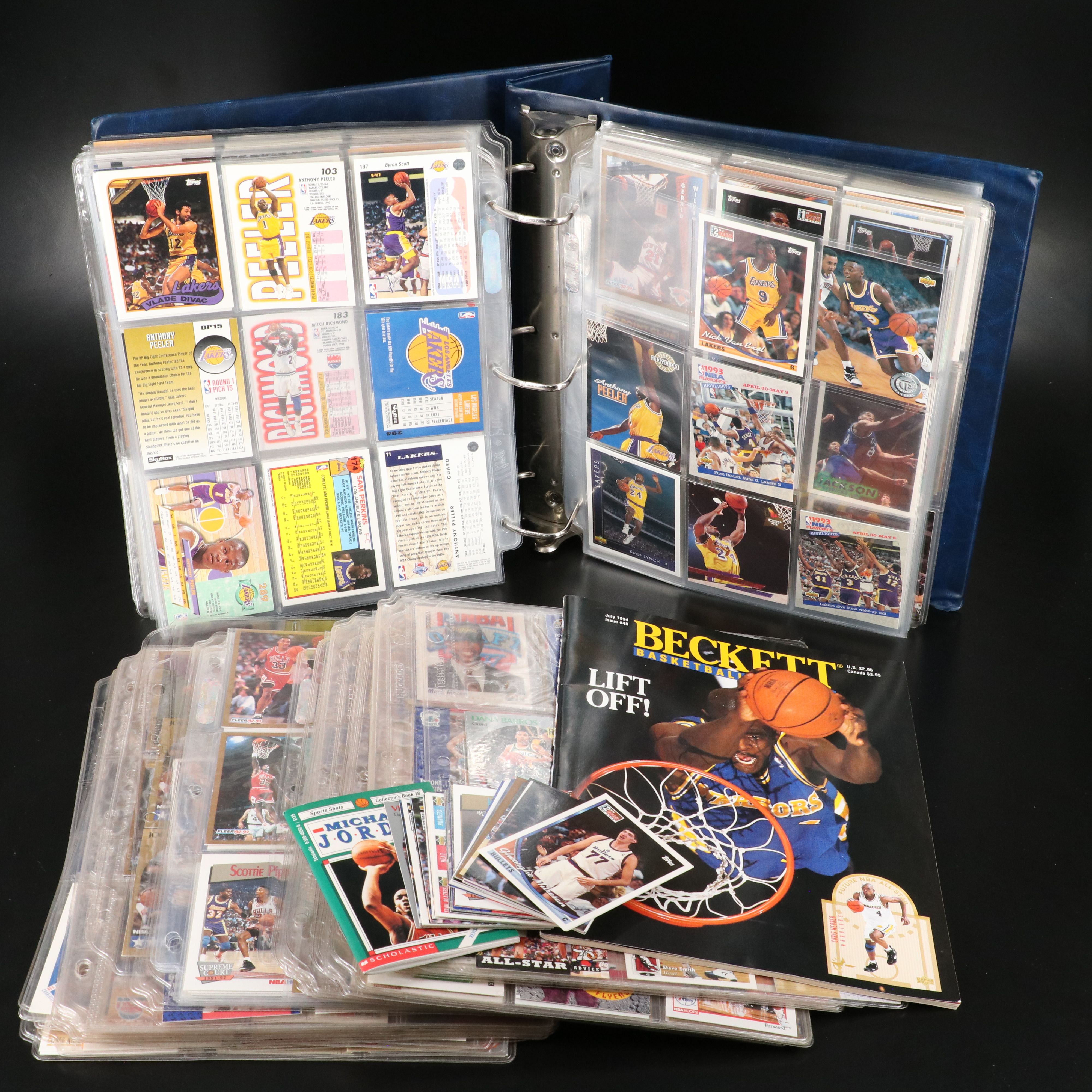 1980's Basketball Cards Featuring Michael Jordan, Scottie Pippen, and More