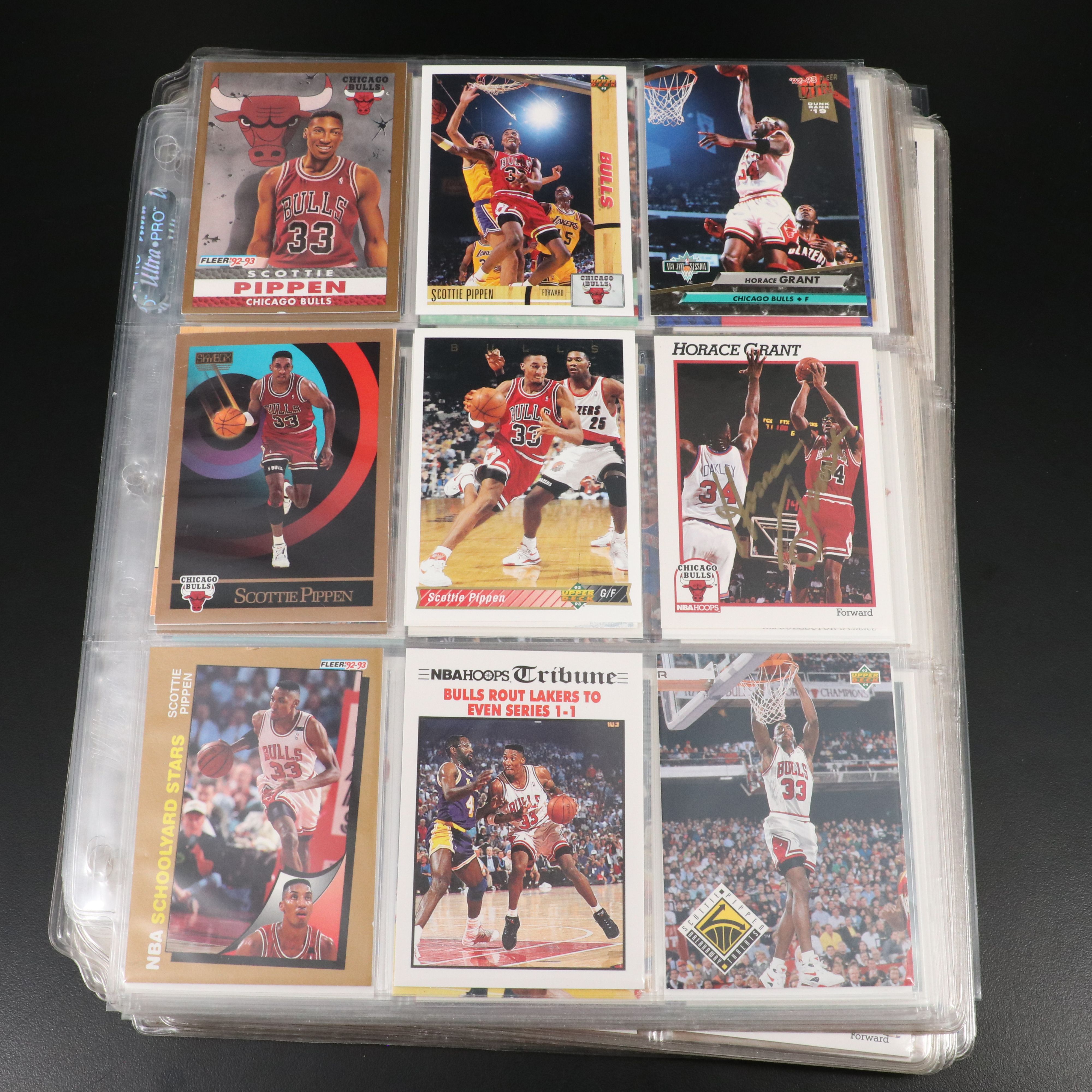 1980's Basketball Cards Featuring Michael Jordan, Scottie Pippen, and More