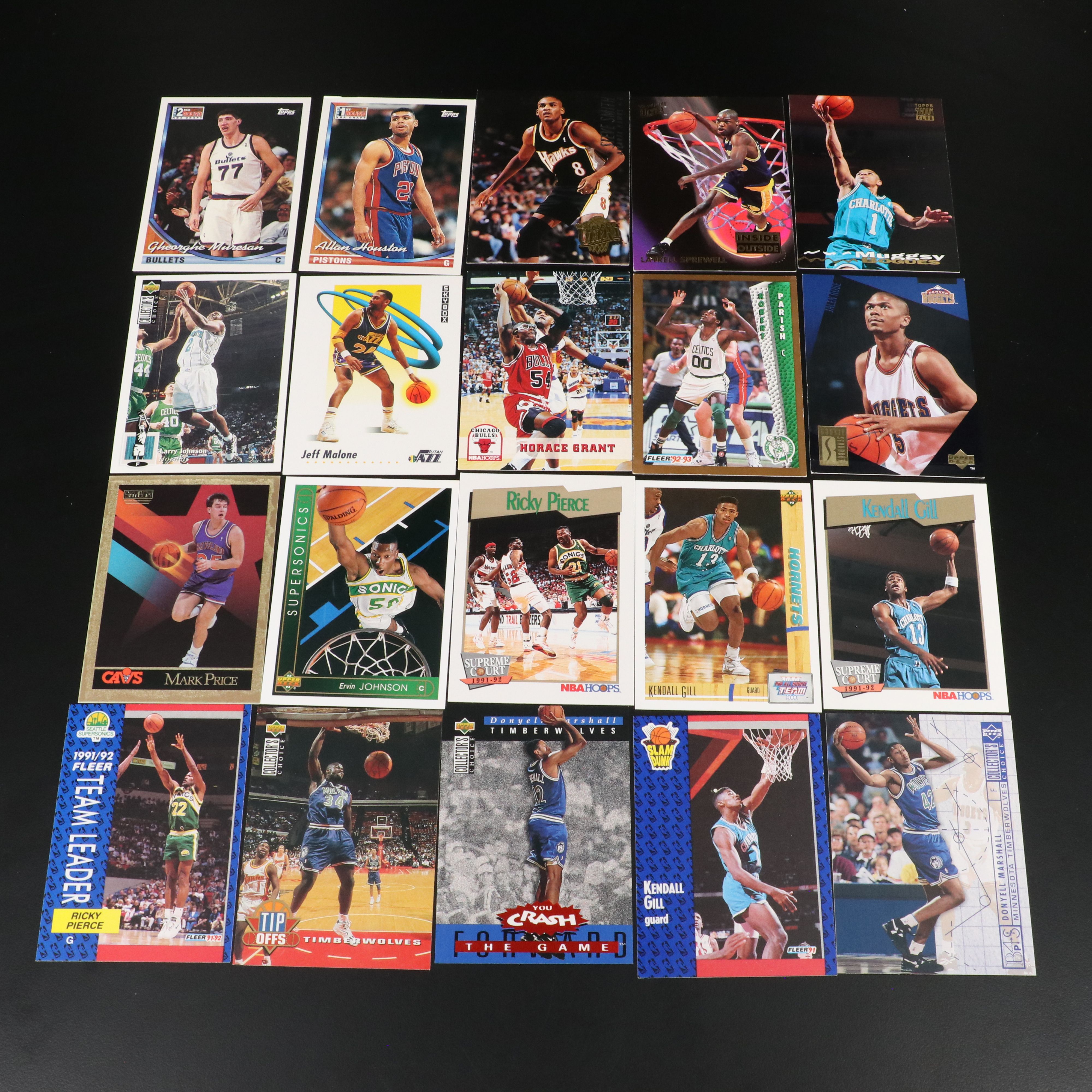 1980's Basketball Cards Featuring Michael Jordan, Scottie Pippen, and More
