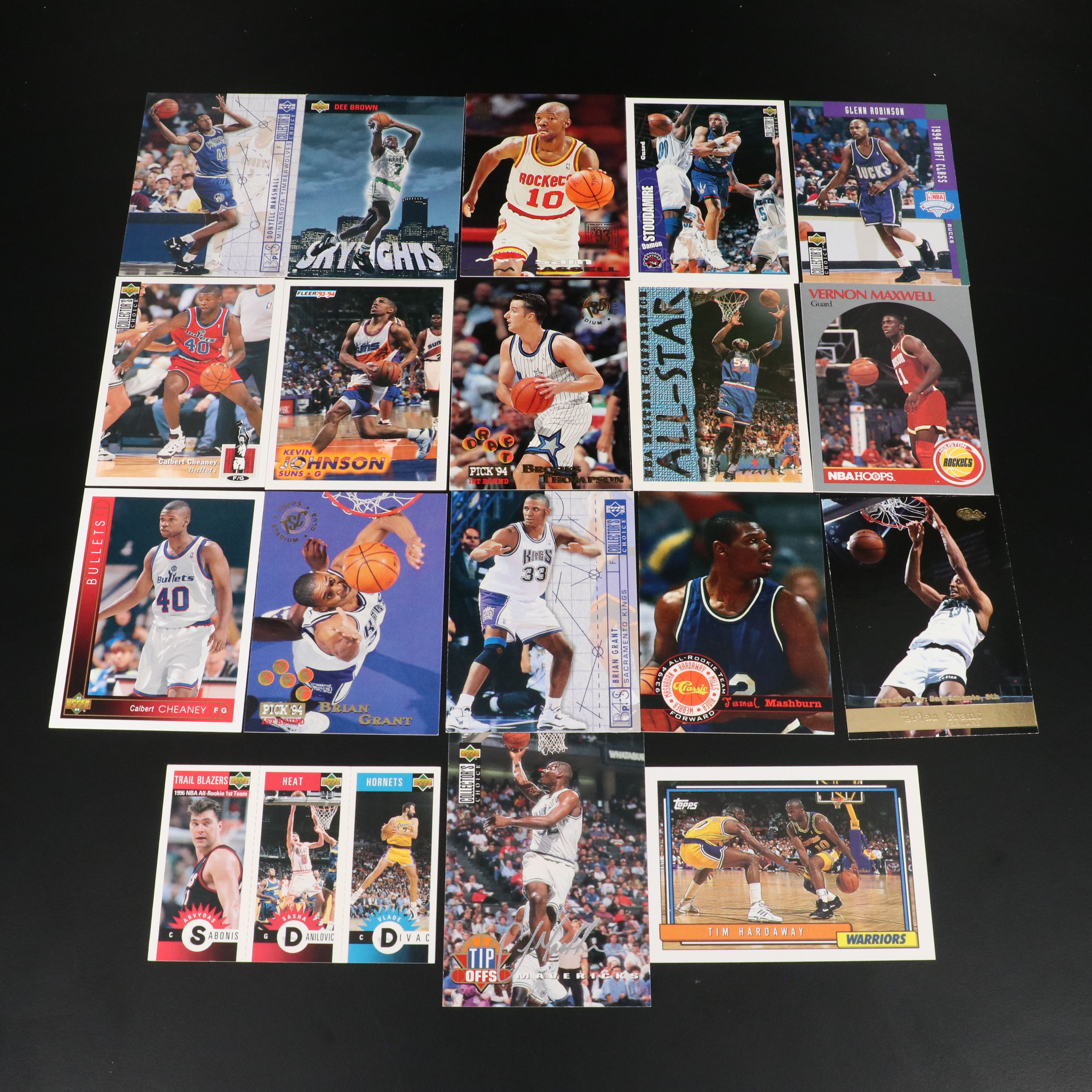 1980's Basketball Cards Featuring Michael Jordan, Scottie Pippen, and More