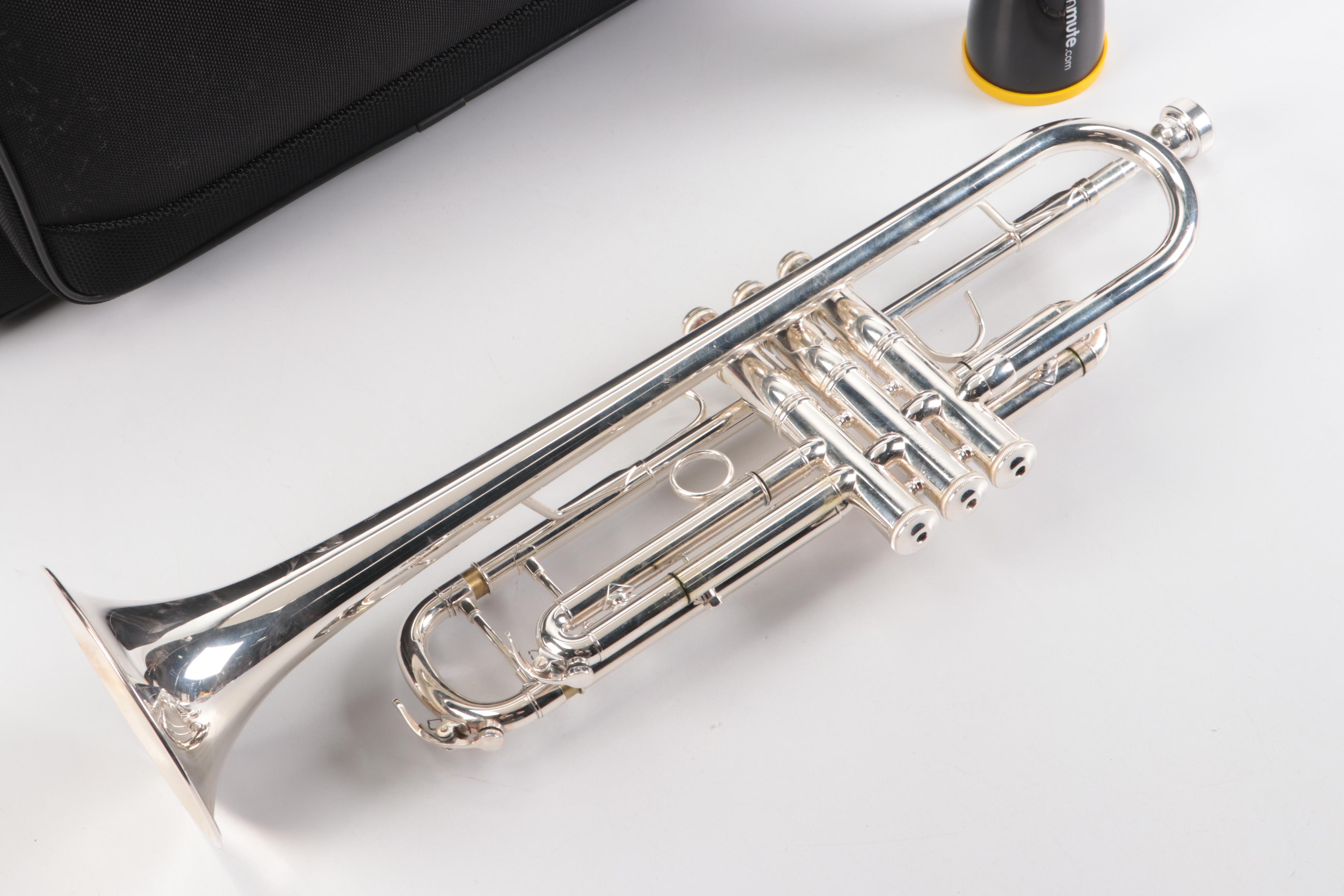 Andreas Eastman Trumpet with Nylon Travel Case and Sshhmute Practice Mute