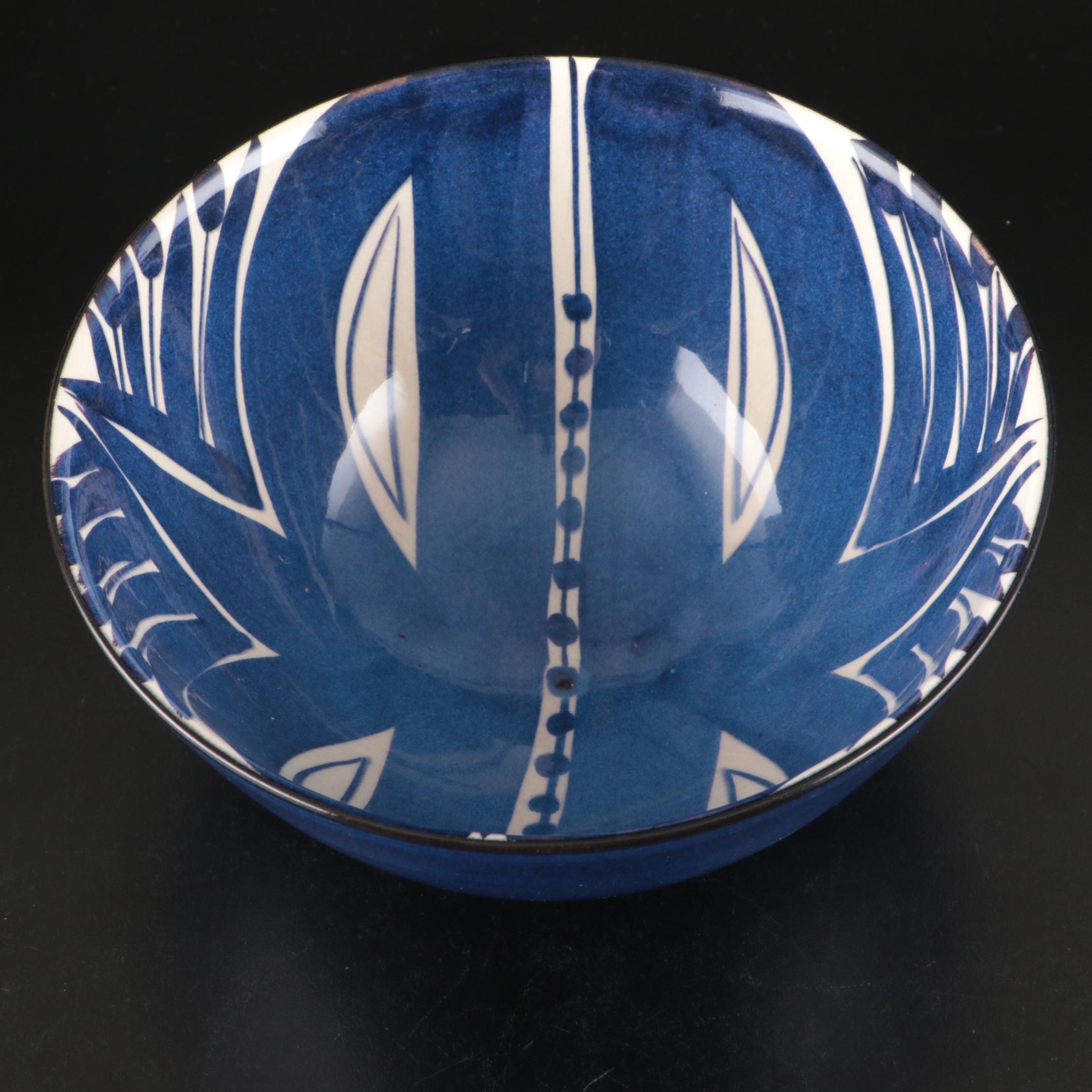 Waterford Crystal Fish Paperweight, Danish Modern Royal Copenhagen Cobalt Bowl