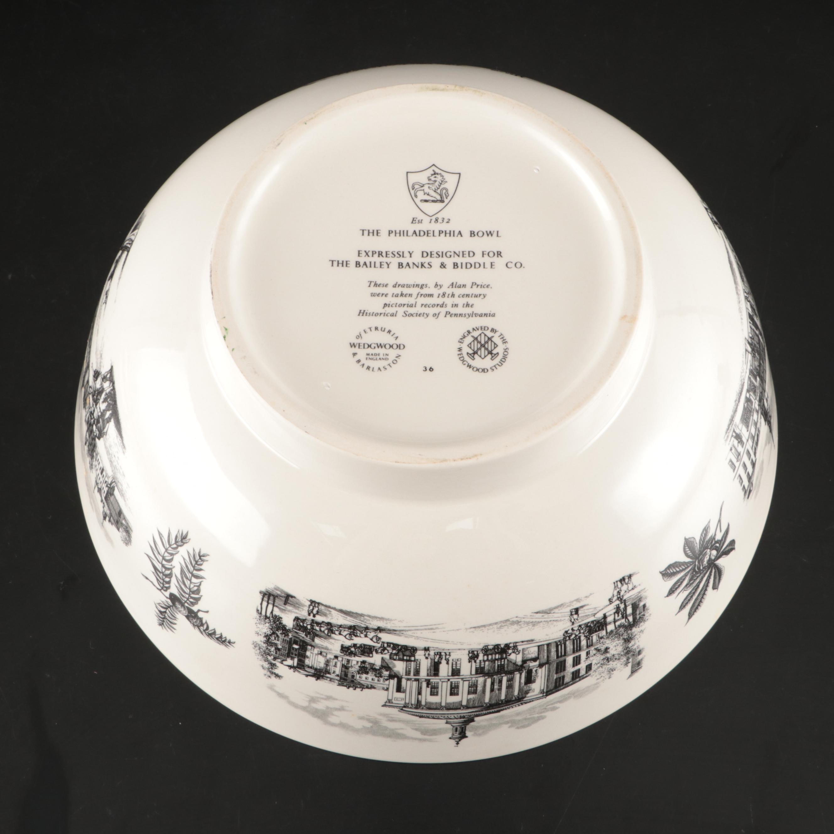 Wedgwood for Bailey, Banks & Biddle "The Philadelphia Bowl"