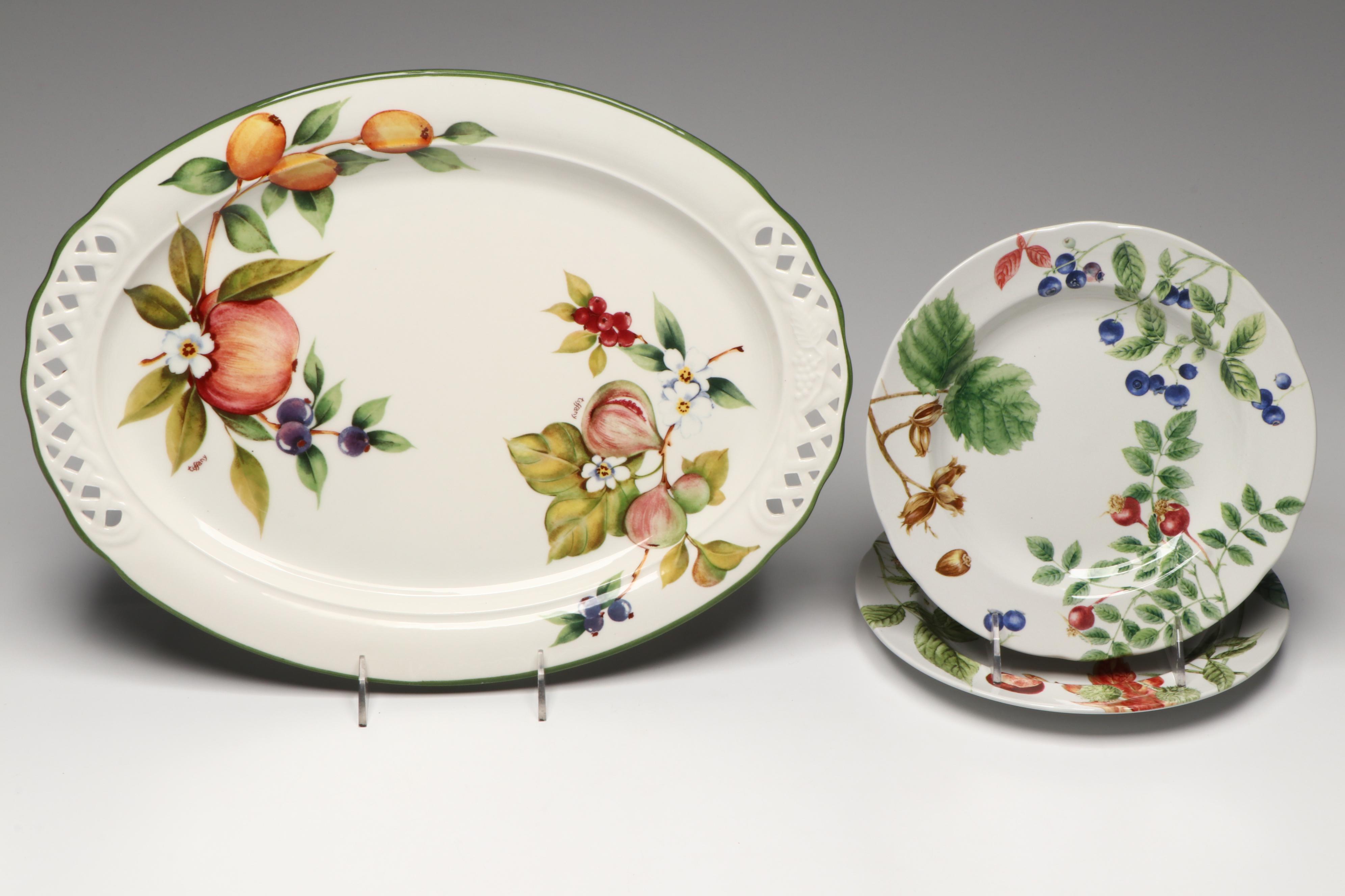 Spode "Chinese Rose," Royal Worcester "Herbs," and More Porcelain Tableware