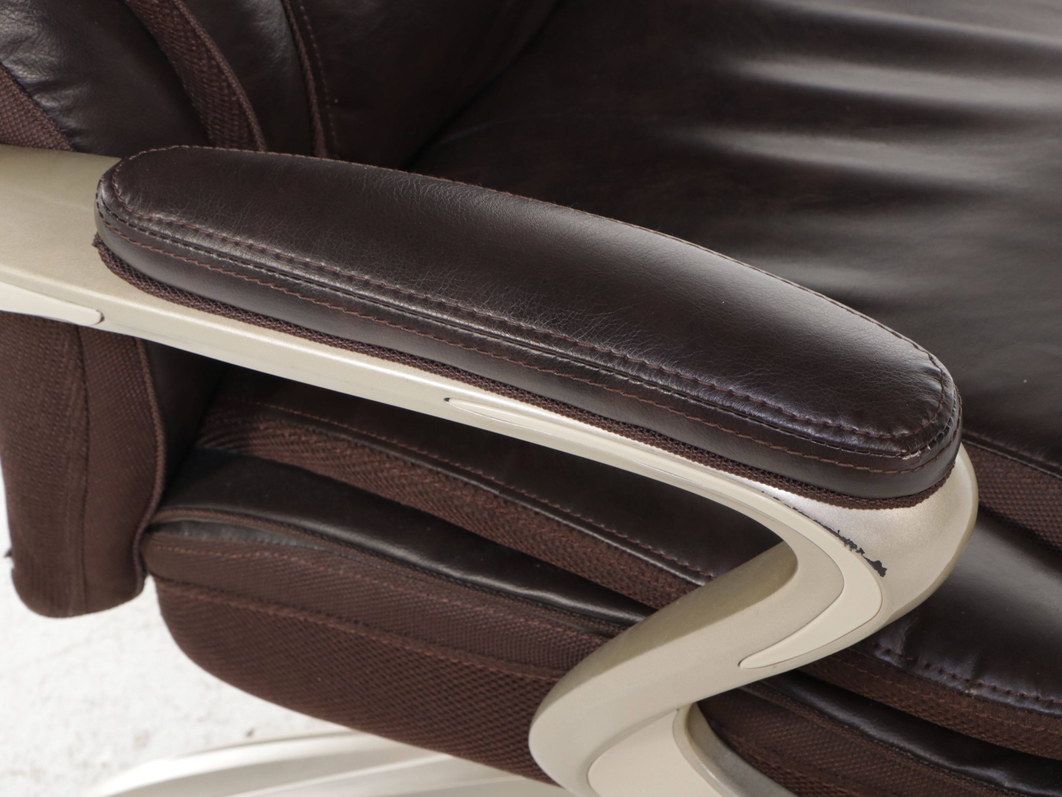 Serta Faux Leather and Fabric Upholstered Office Chair