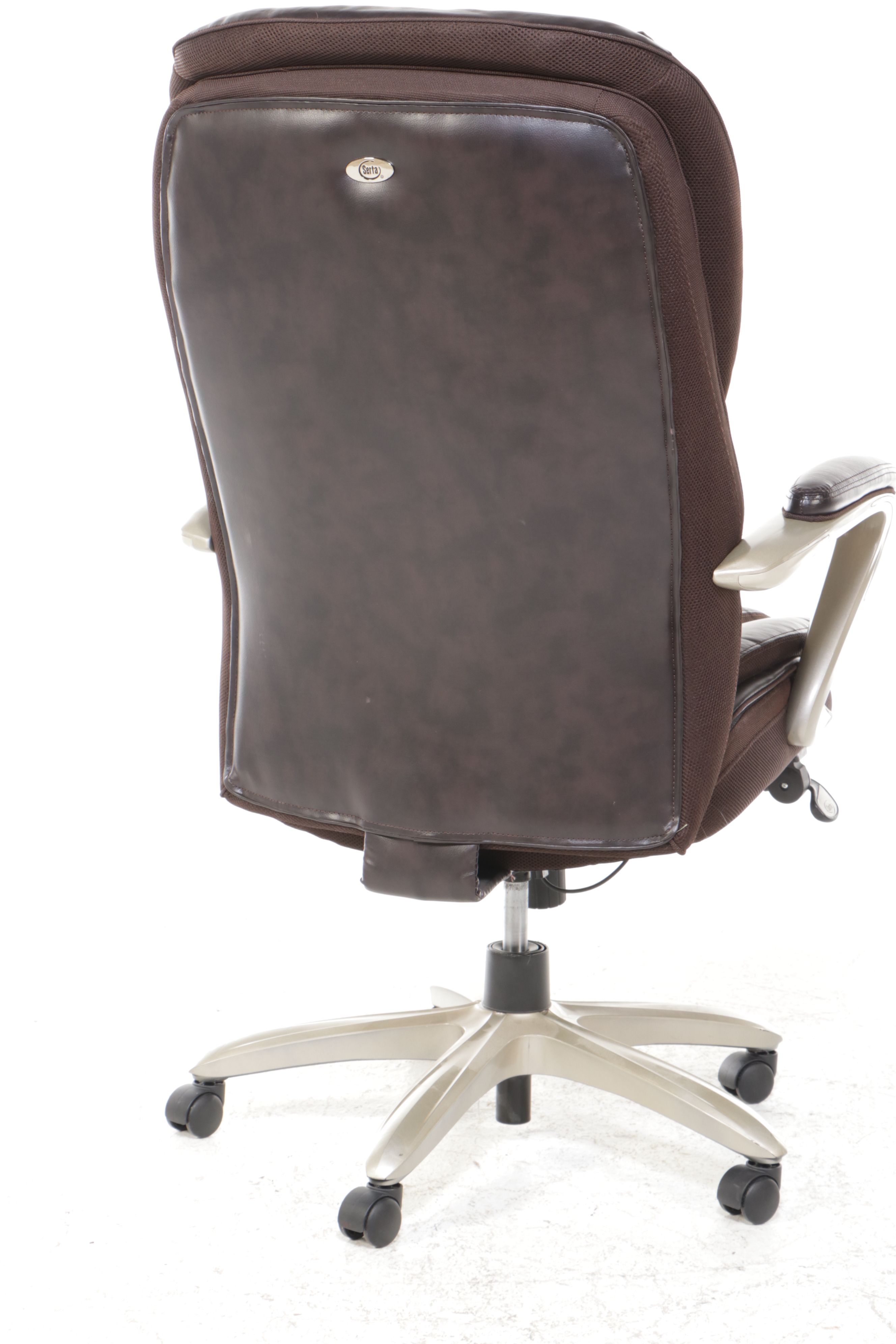 Serta Faux Leather and Fabric Upholstered Office Chair
